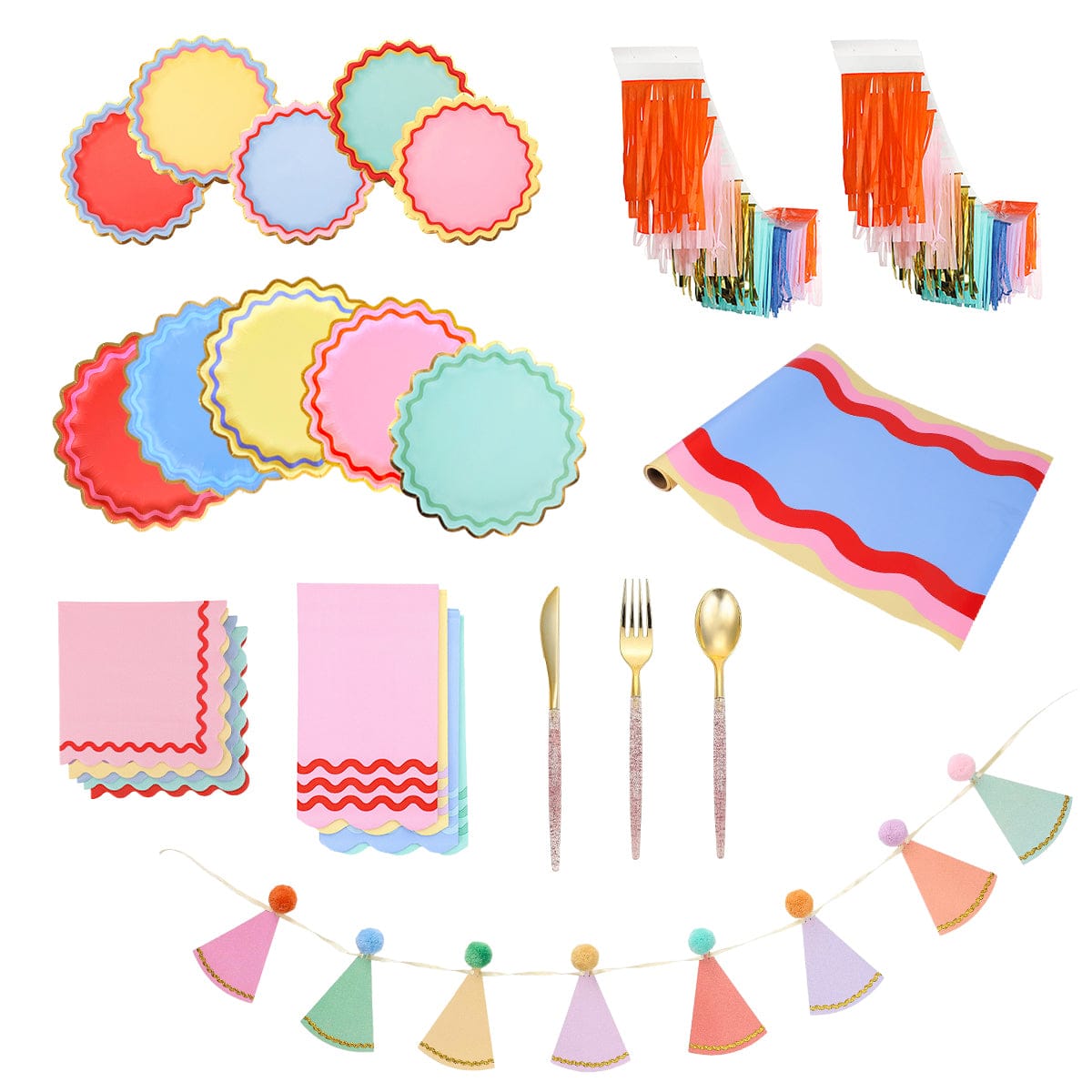 Rainbow Ric Rac Ultimate Party Kit