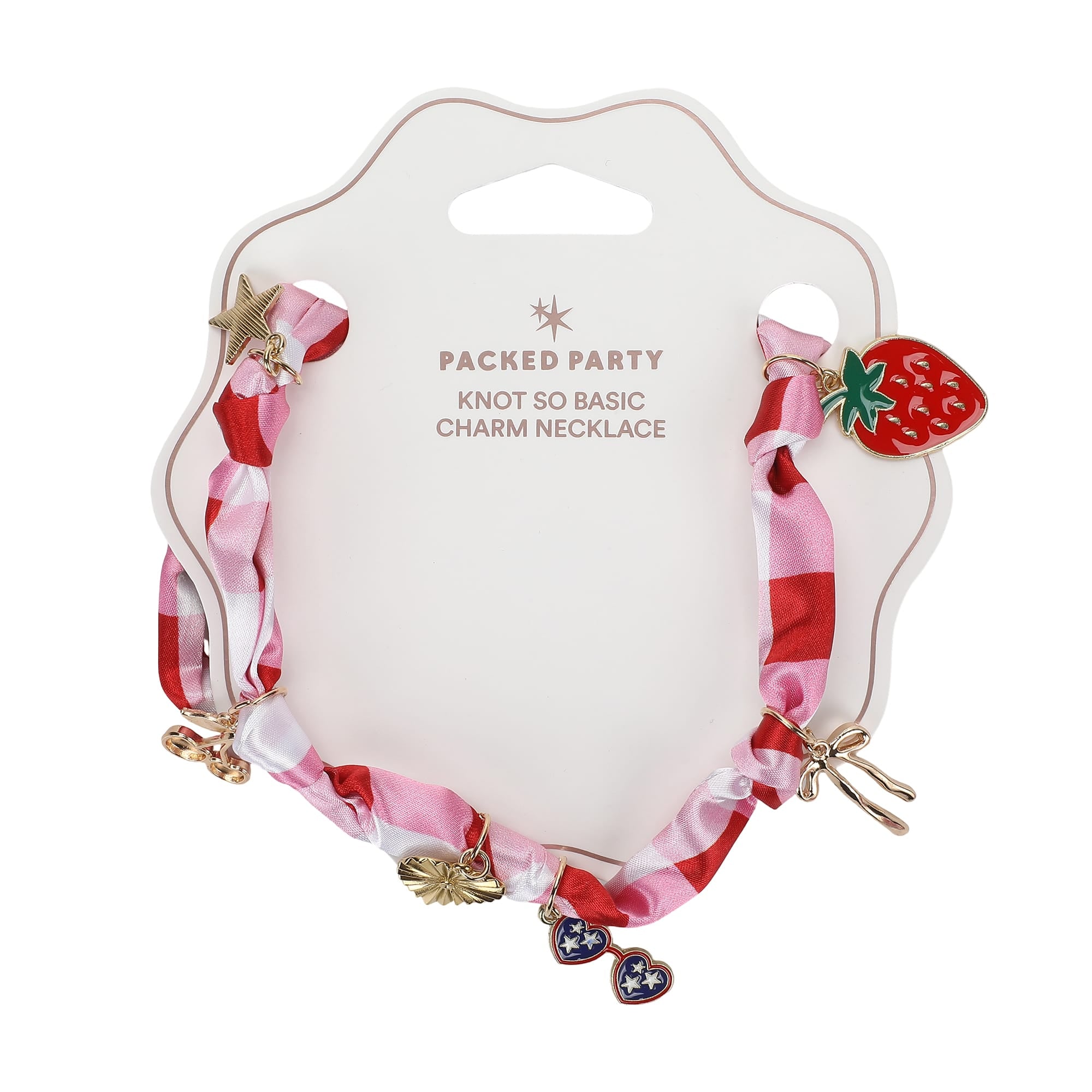 All-American Gingham Charm Necklace