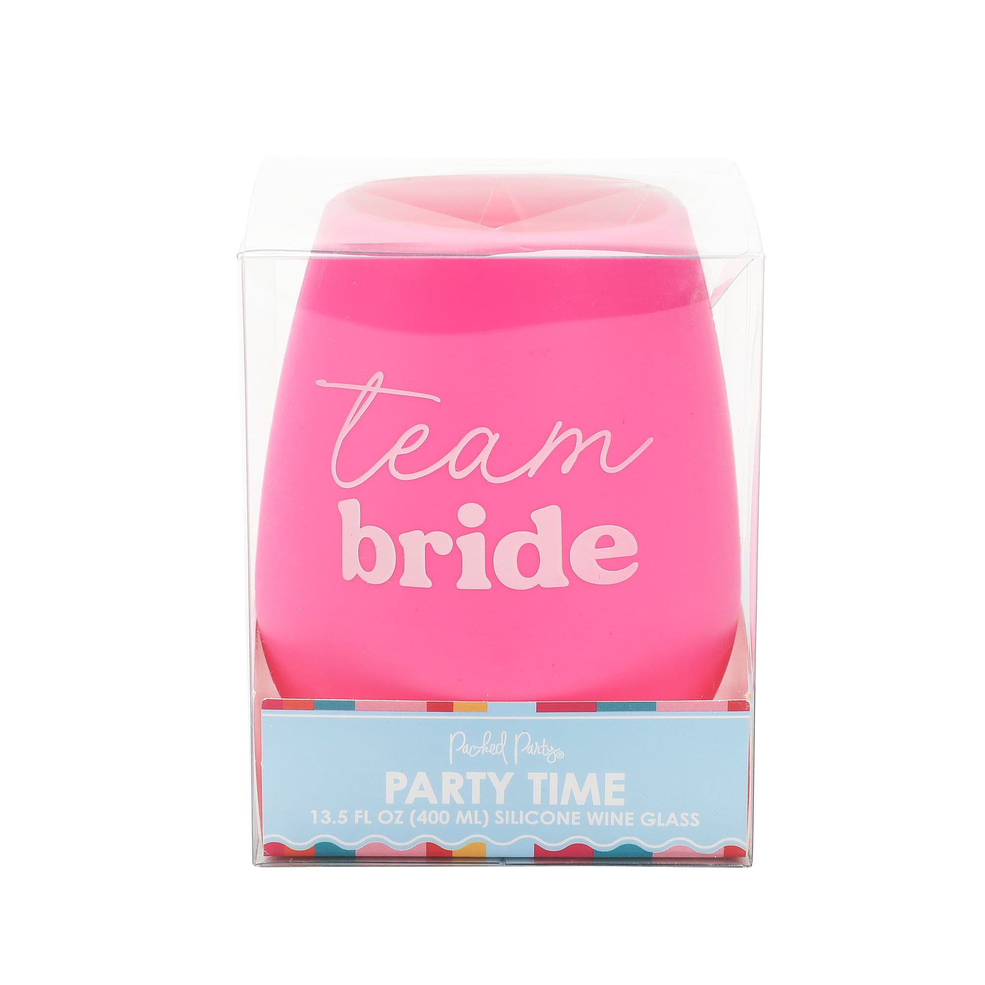 I Do Crew Bride and Team Bride Stemless Silicone Wine Glass Set (5ct)