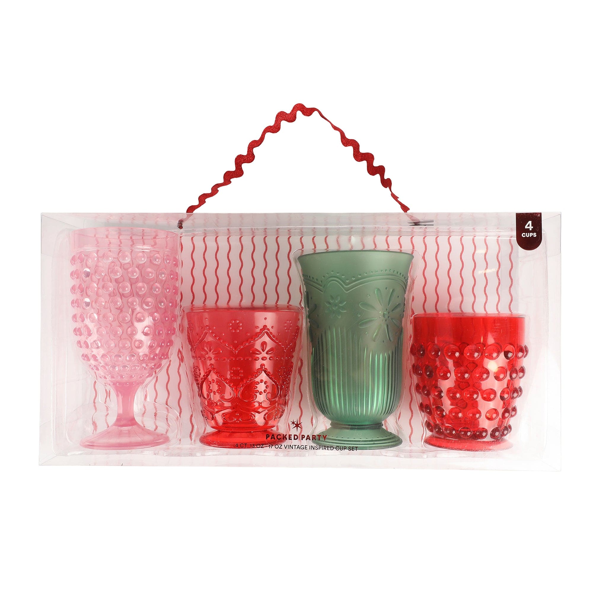Vintage Vibes Holiday Reusable Cup Set