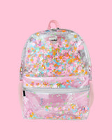 Flower Shop Confetti Clear Backpack