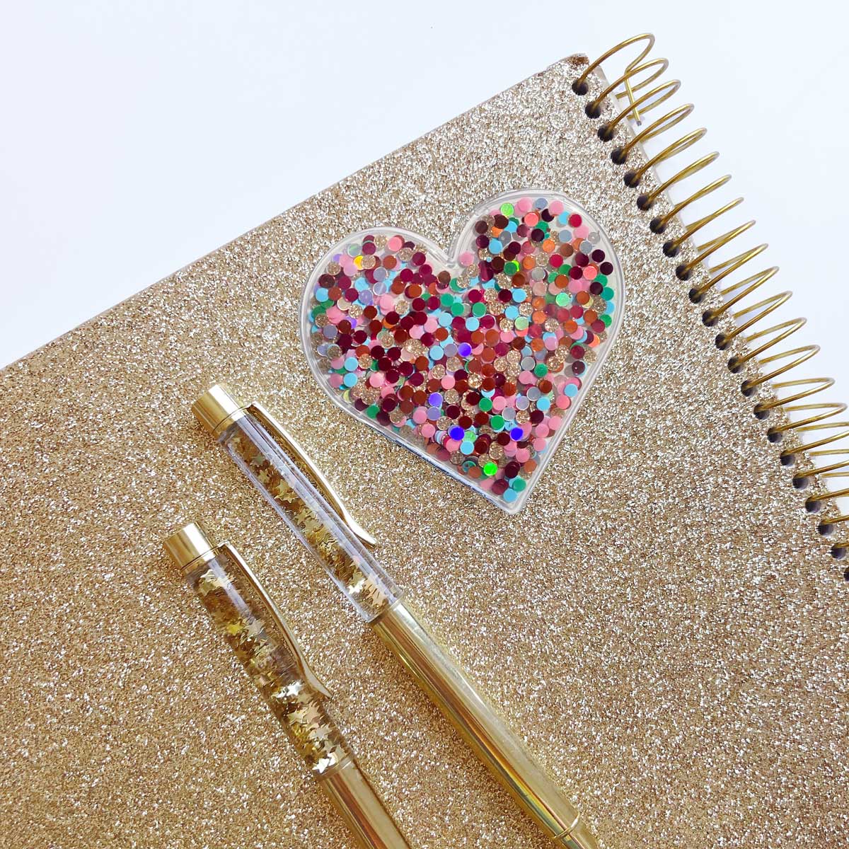 Confetti Heart Stickers - Adhesive Patch