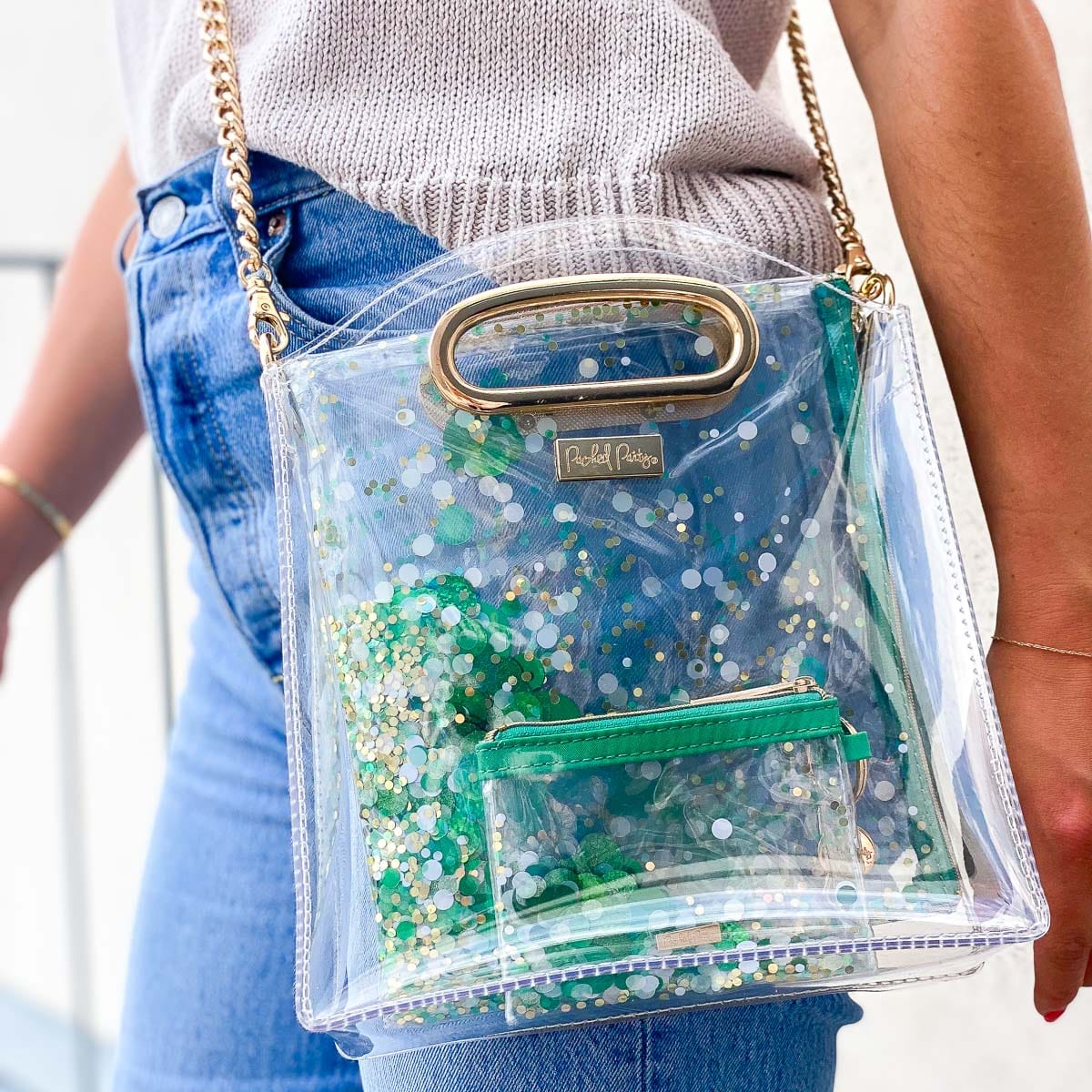 Confetti Everything Pouch & Stadium Bag Set