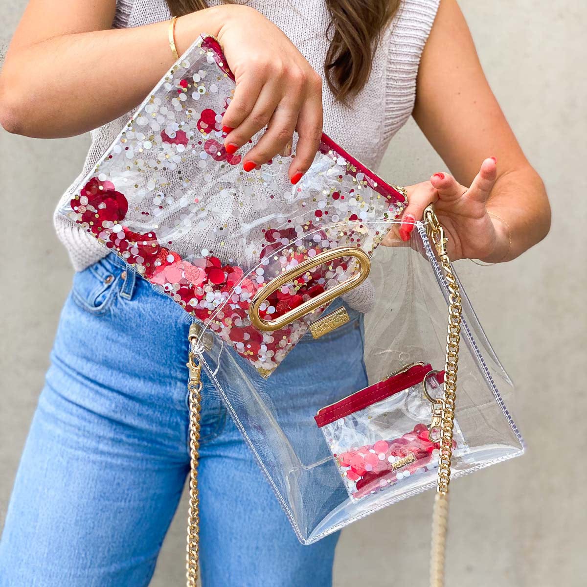 Spirit Squad Confetti Everything Pouch