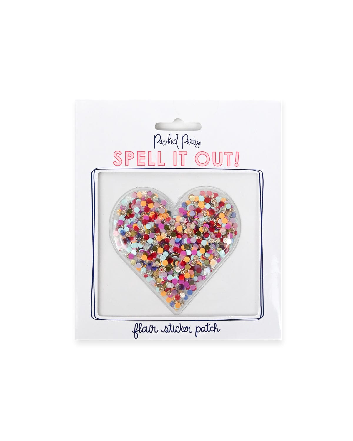 Confetti Heart Stickers - Adhesive Patch