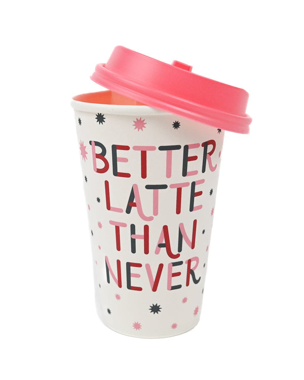 better latte than never to-go coffee cups (set of 10)