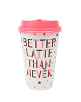 better latte than never to-go coffee cups (set of 10)