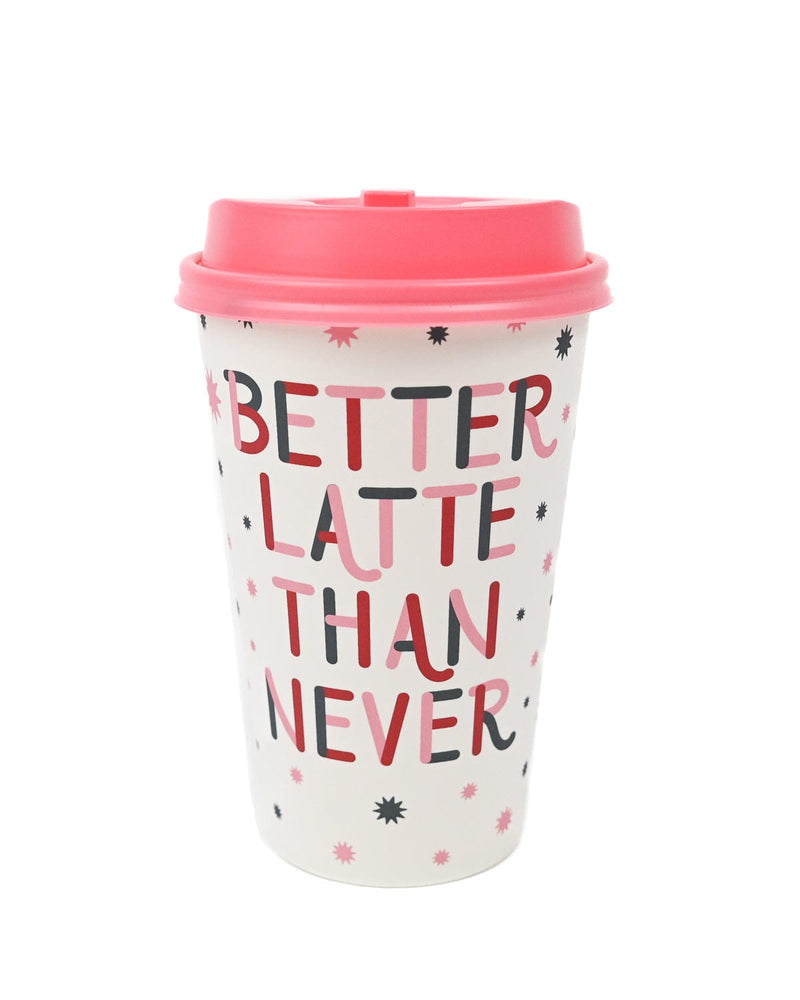 better latte than never to-go coffee cups (set of 10)
