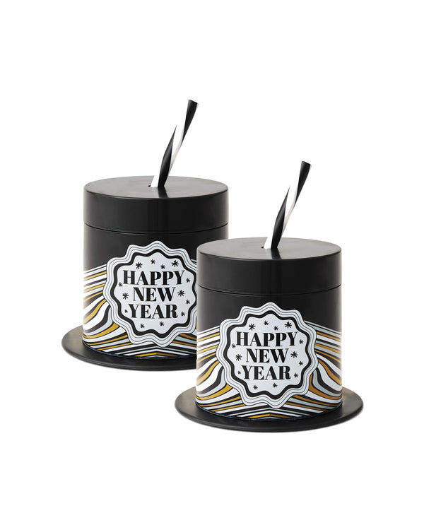 New Year's Eve Top Hat Party Sipper Cups