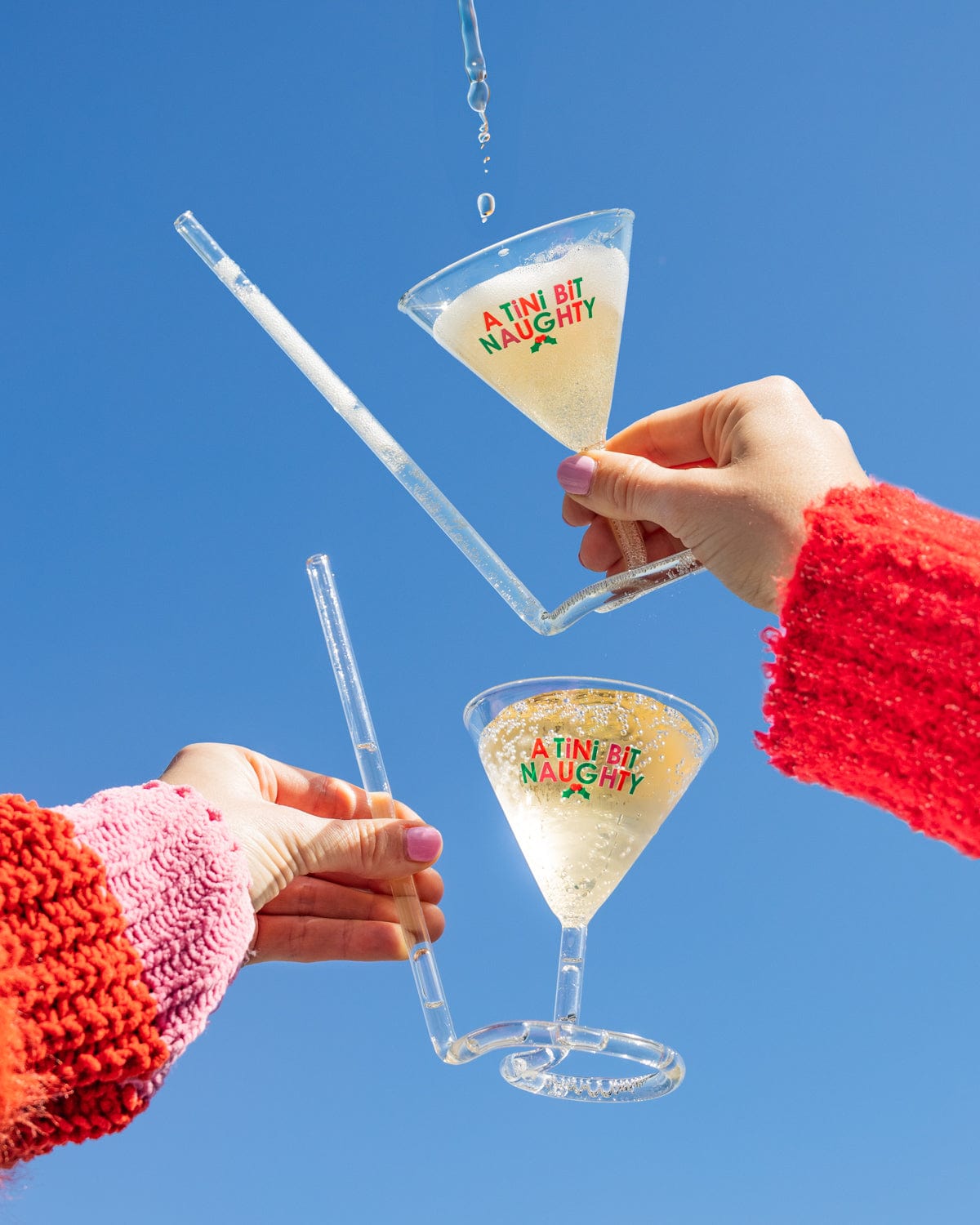 Tini Bit Naughty Martini Glass Single