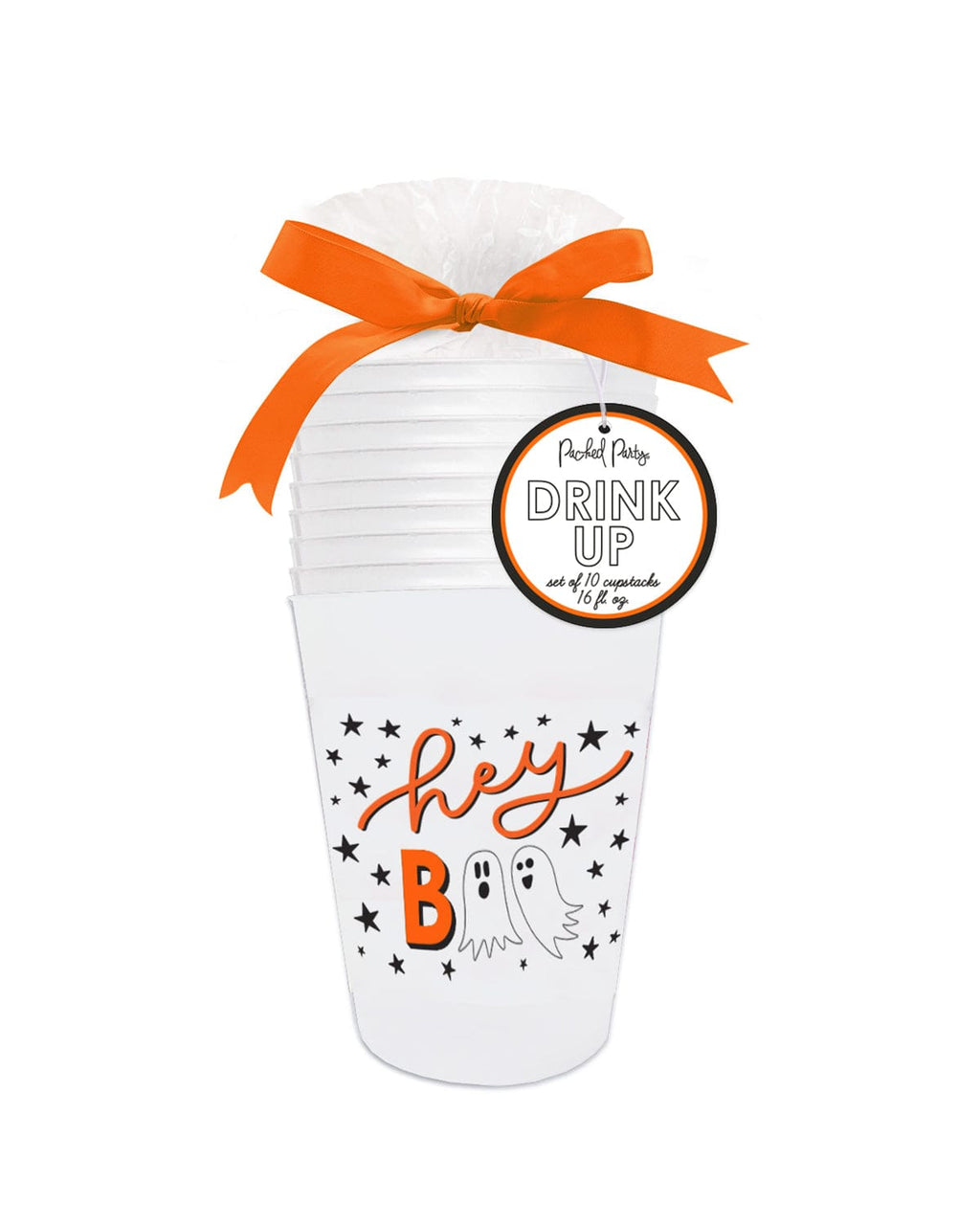 Kids' Halloween Reusable Plastic Cups with Lids & Straws - 12 Ct.