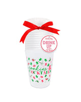 Cookies & Cocktails Reusable Shatterproof Stackable Cups (Set of 10)