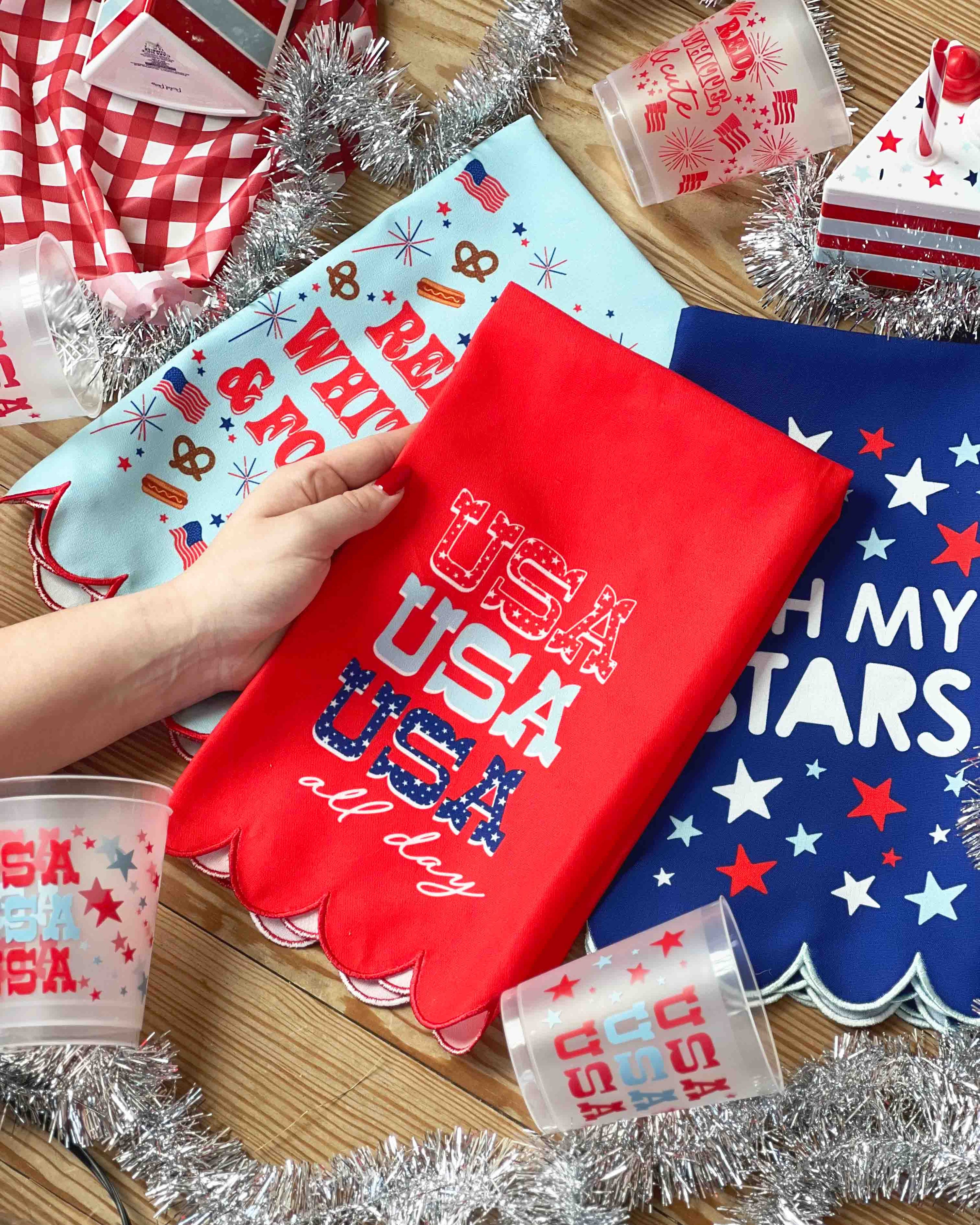 USA All Day Reusable Patriotic Tea Towel