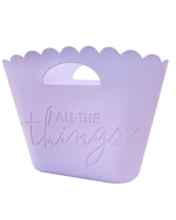 Shell-ebrate All The Things Lavender Jelly Tote