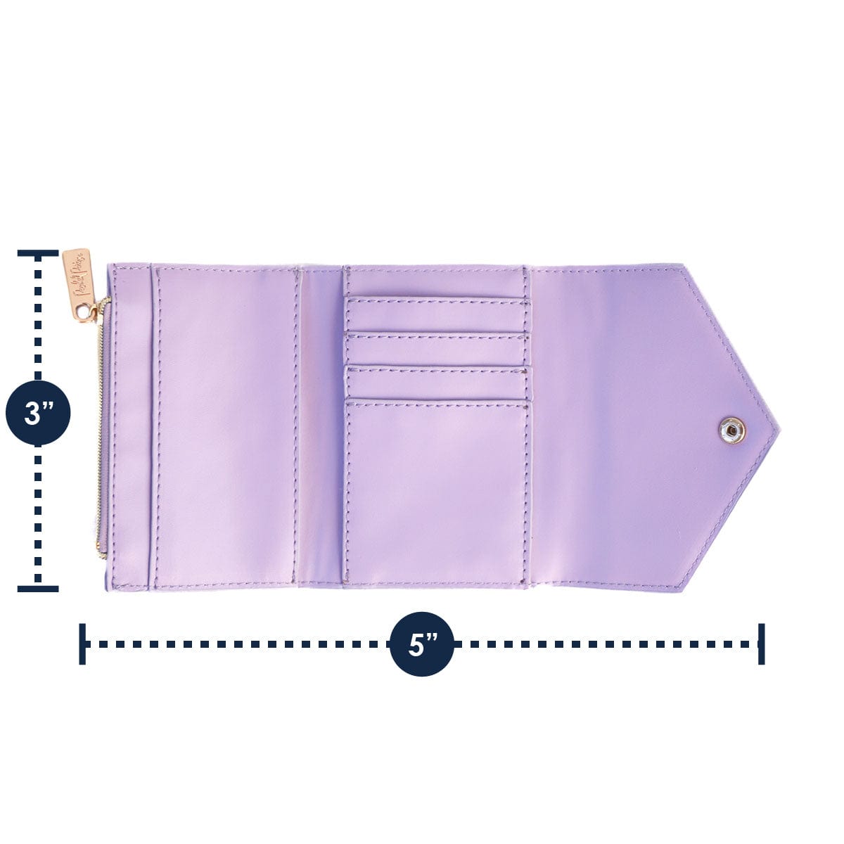 Purple Confetti Card Holder Wallet
