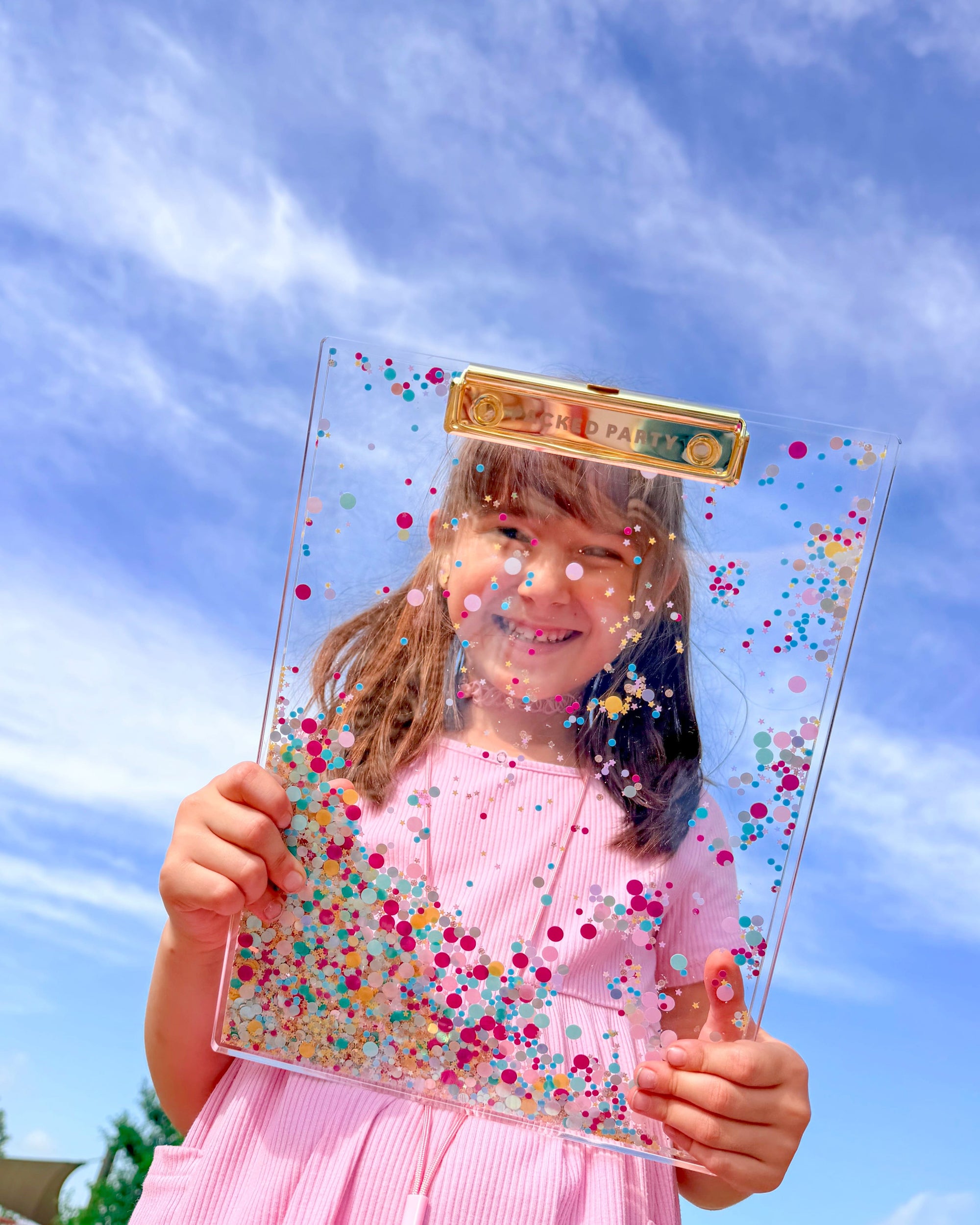Confetti Filled Clipboard