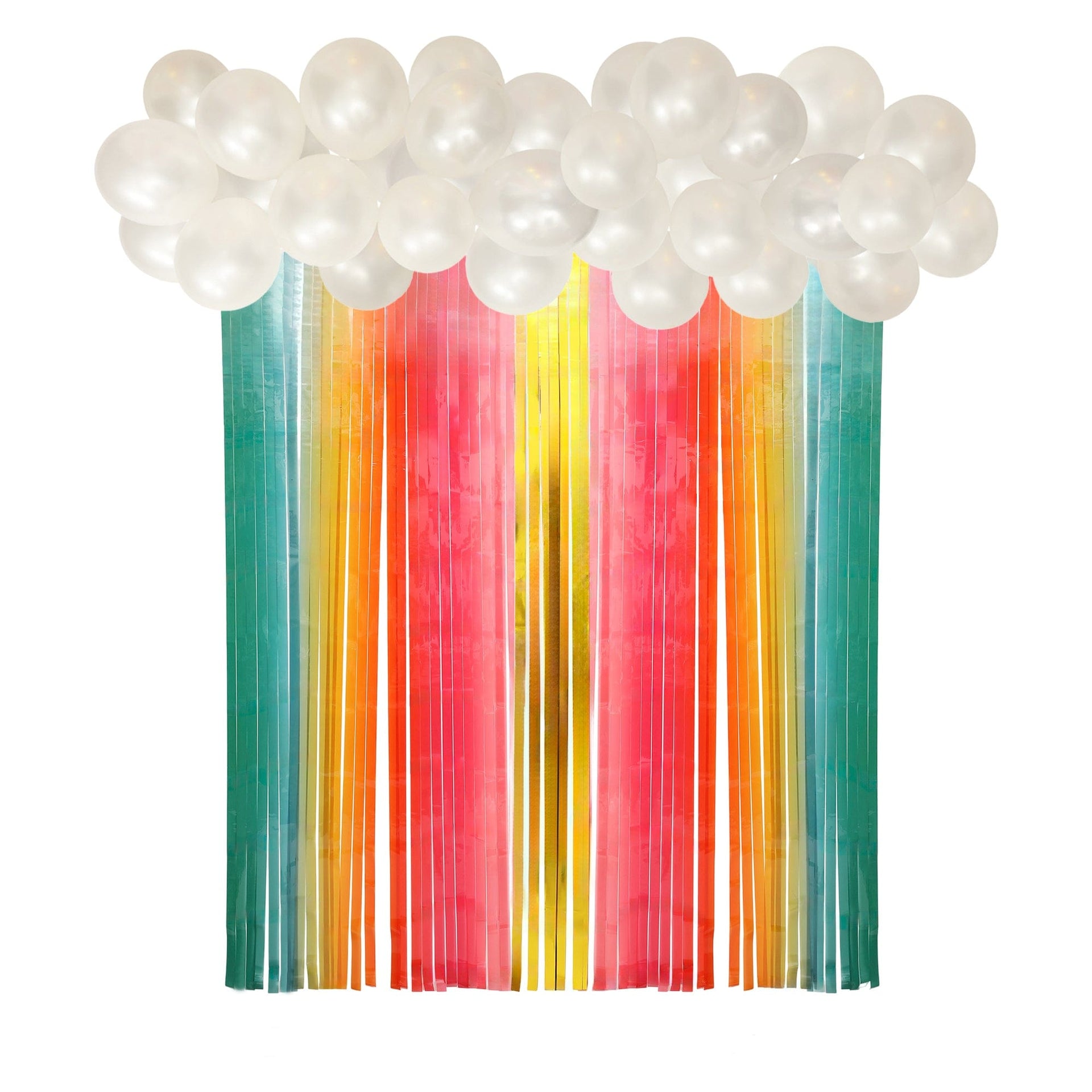 Over Balloon Streamer Backdrop
