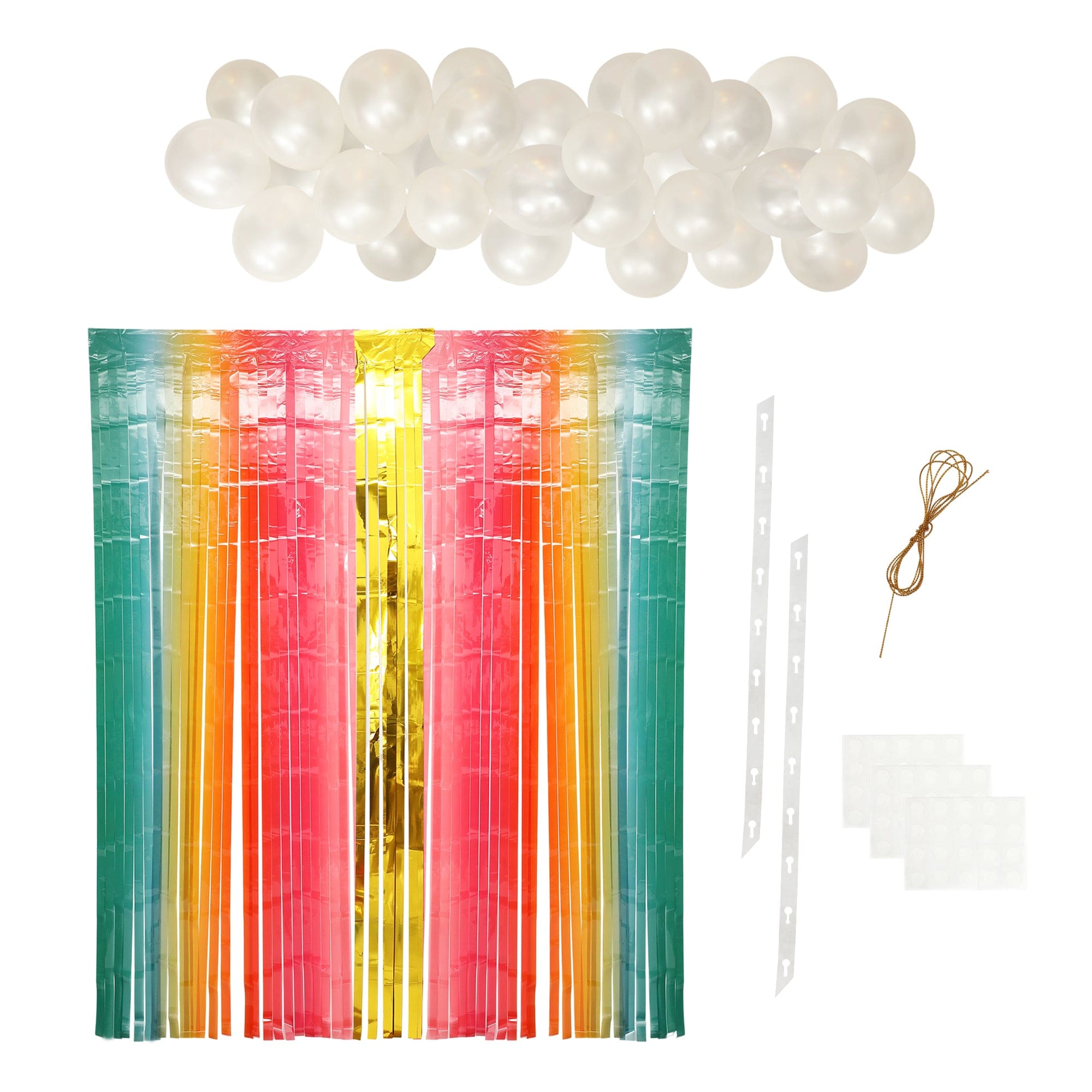 Over the Rainbow Balloon and Streamer Backdrop