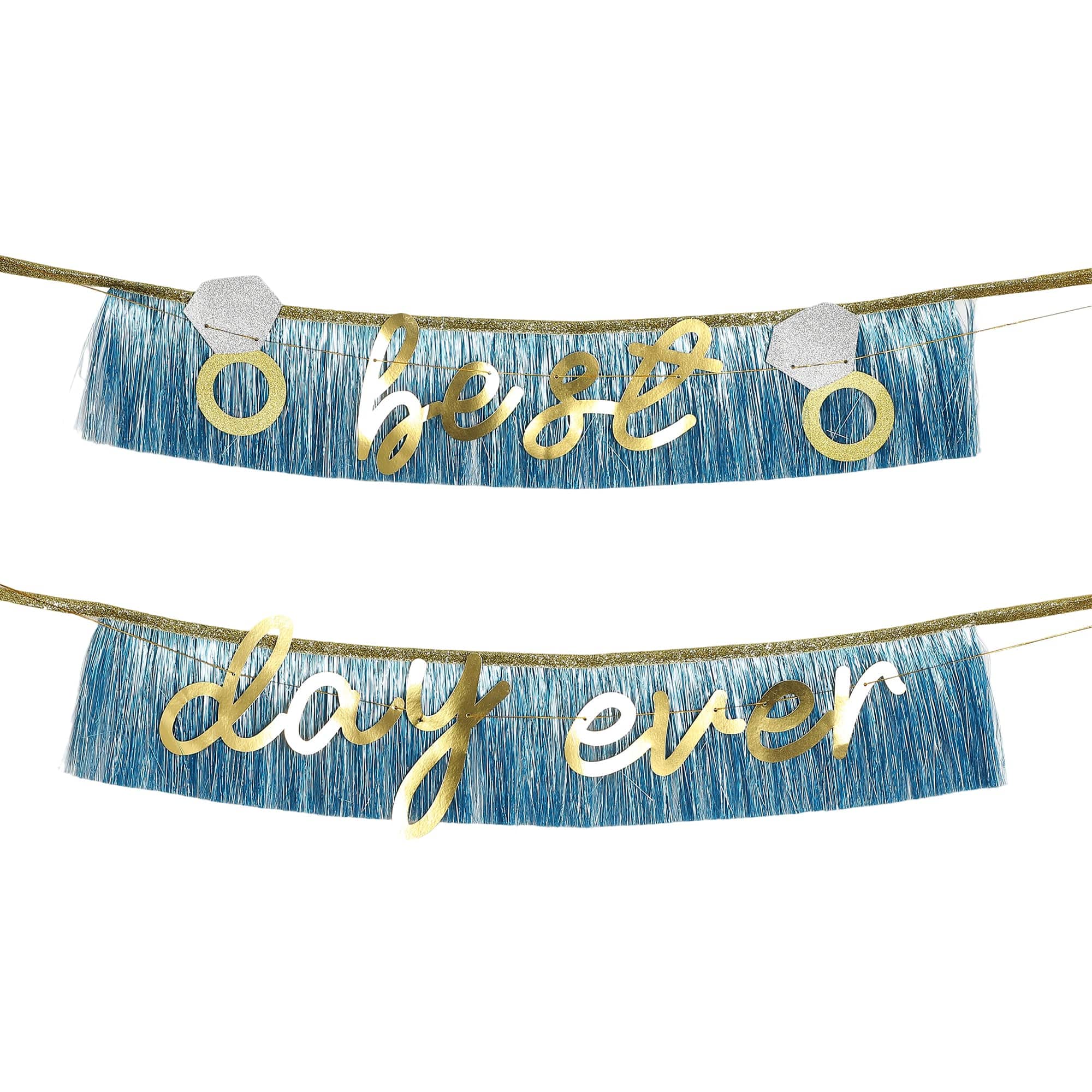 Best Day Ever Bachelorette & Wedding Shower Fringe Garland Banner