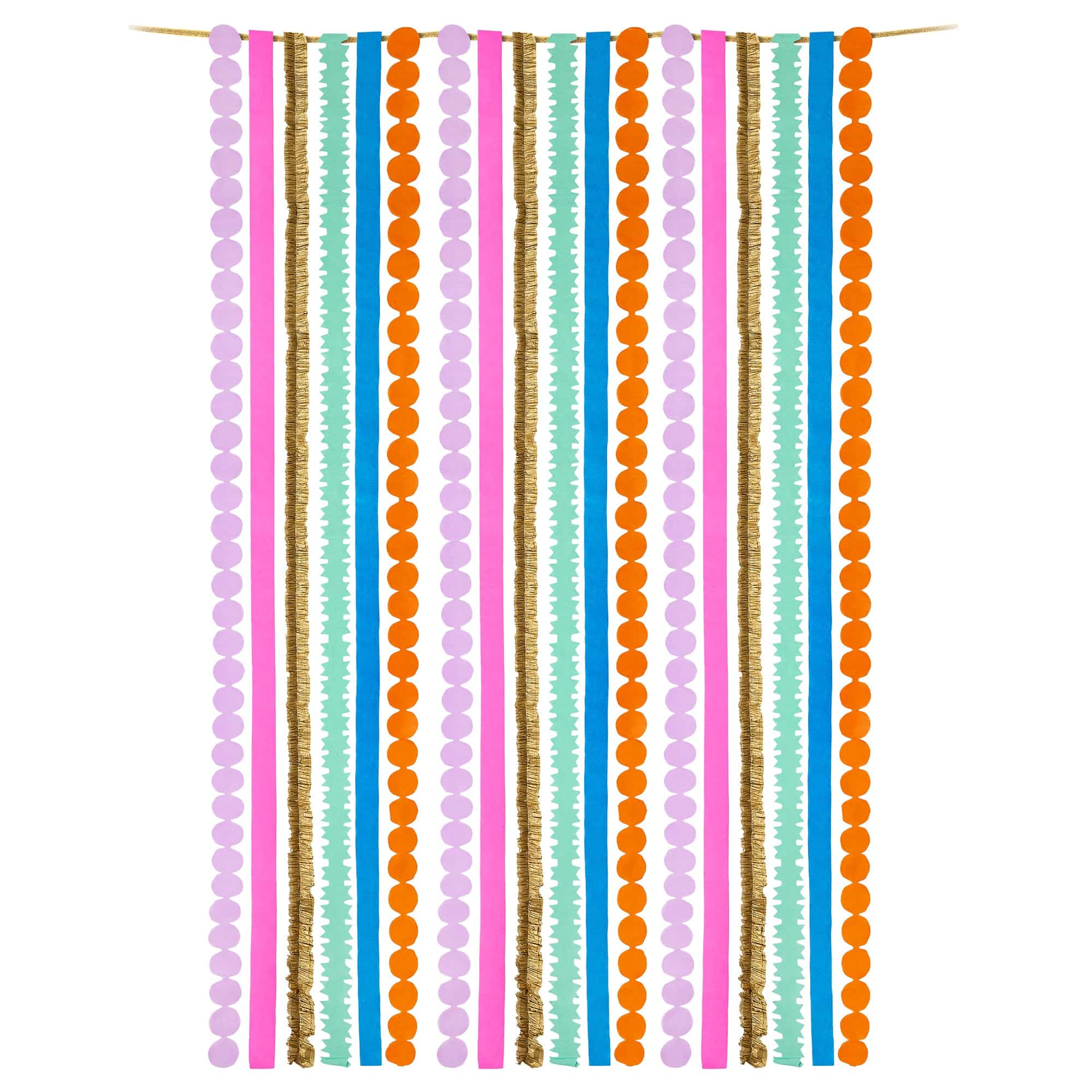 Multicolored Party Streamer Set
