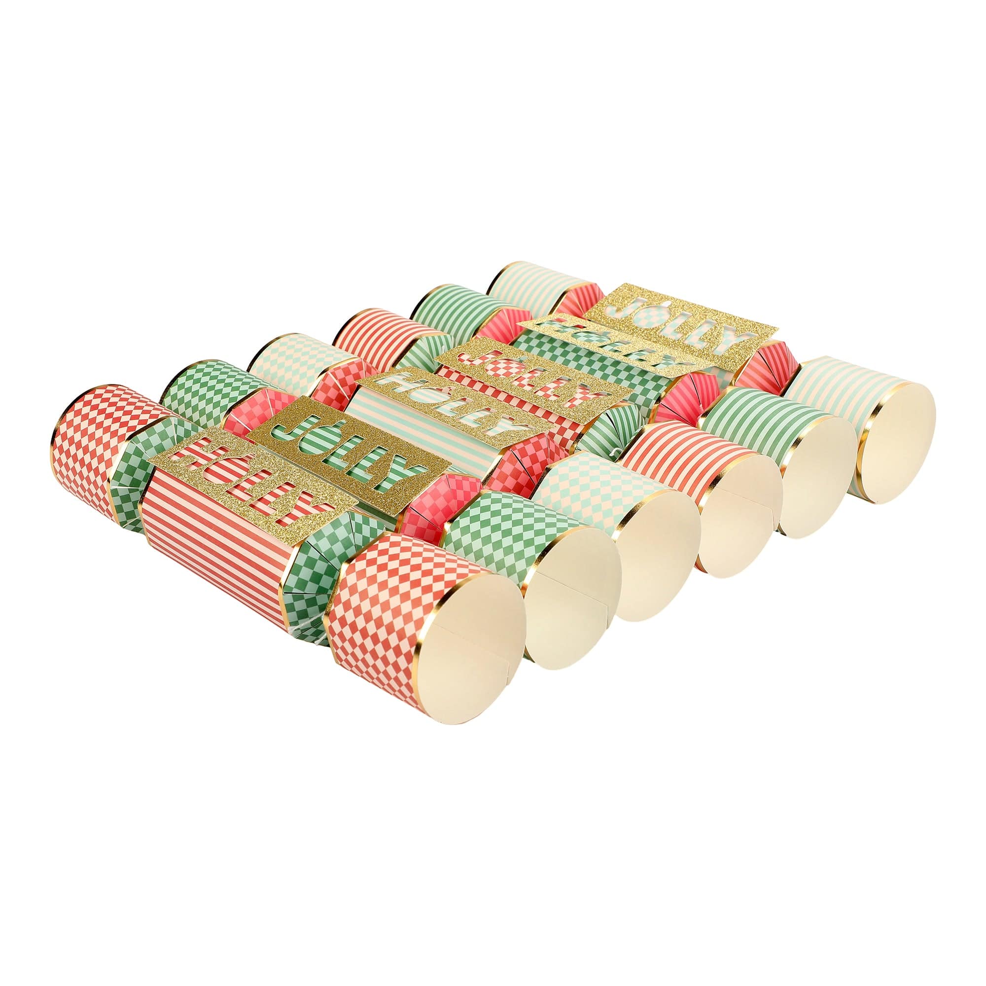 Holly Jolly Holiday Crackers (Set of 6)