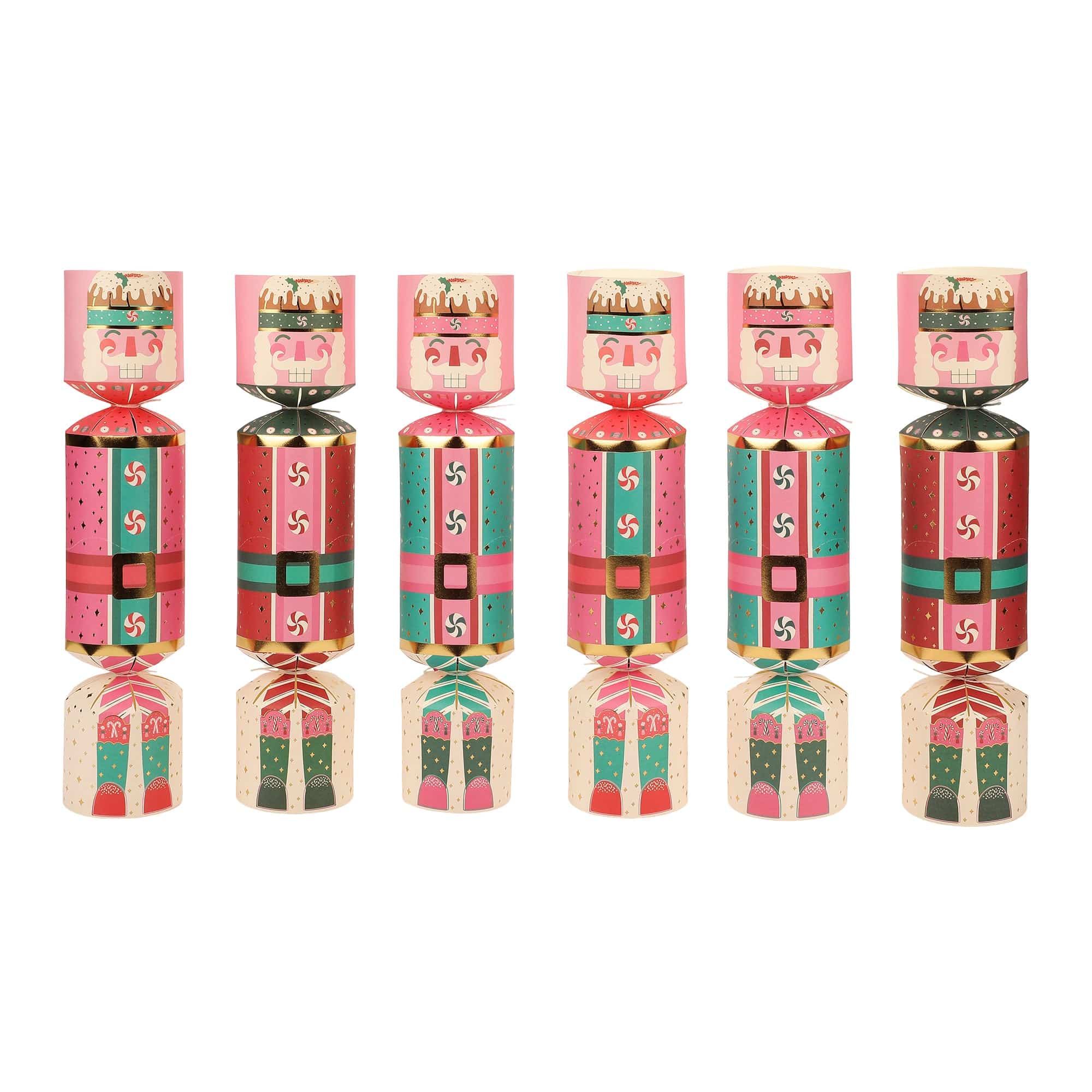 Christmas Nutcracker Holiday Crackers (Set of 6)
