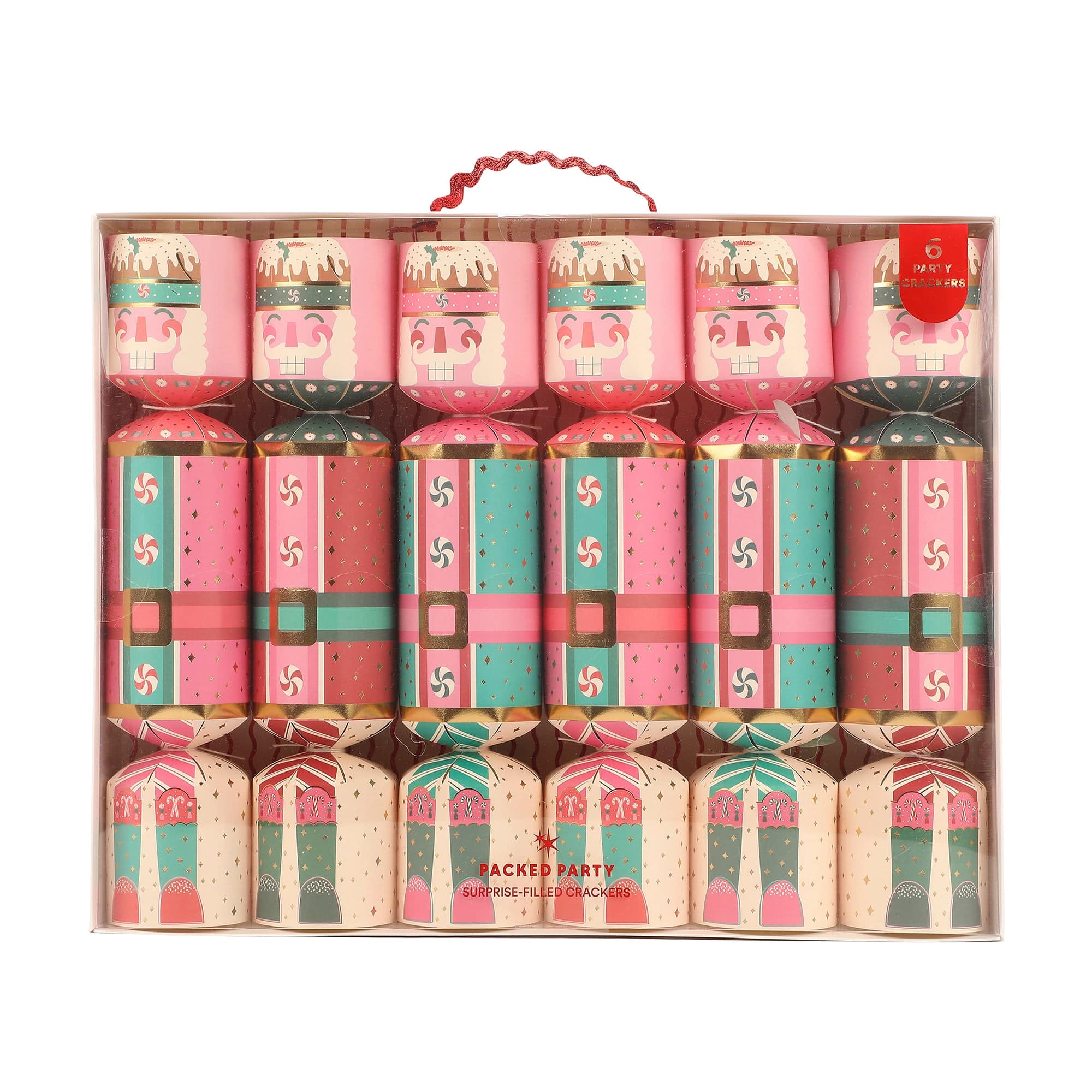 Christmas Nutcracker Holiday Crackers (Set of 6)