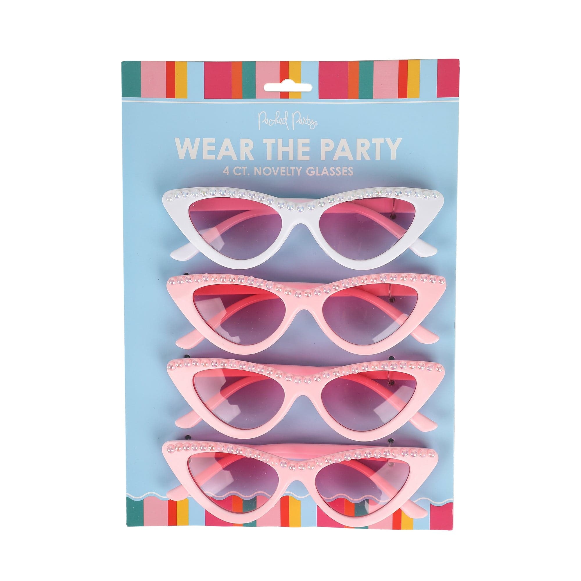 Bride & Babes Bachelorette & Wedding Novelty Glasses (4 ct)