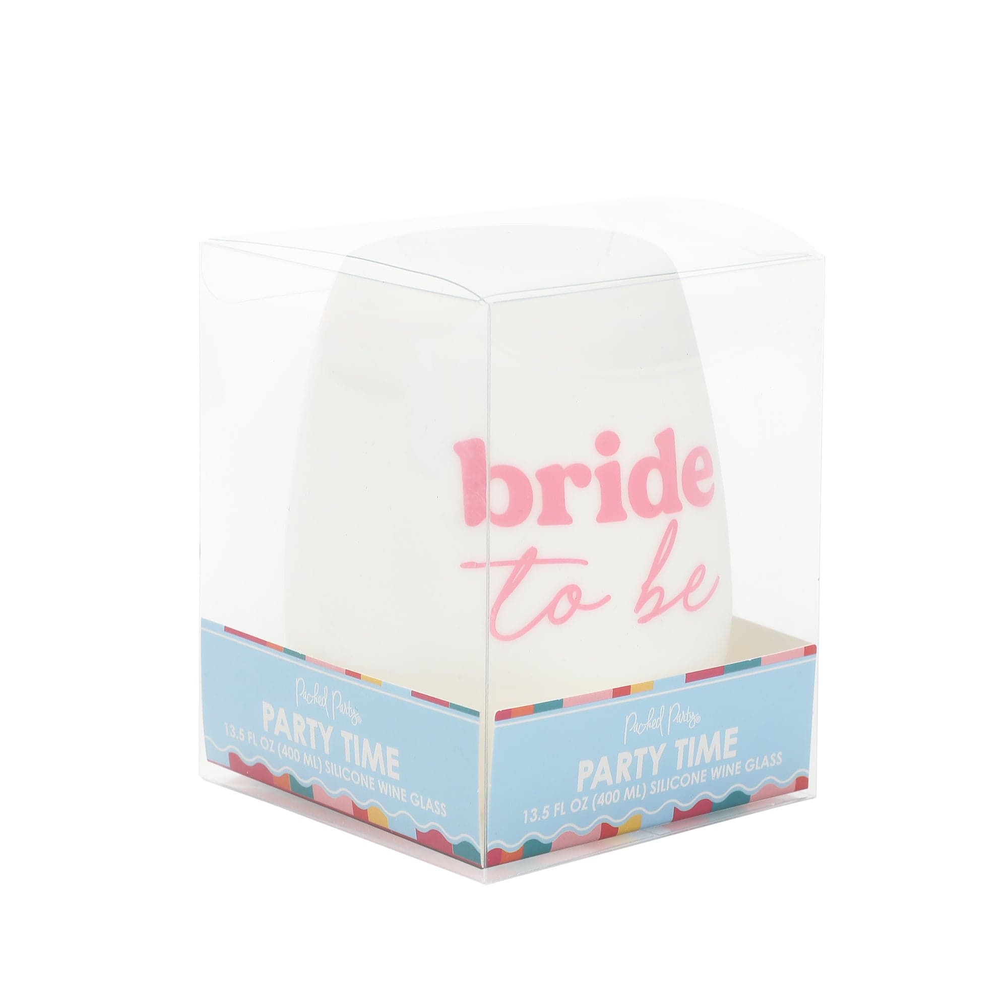 I Do Crew Bride and Team Bride Stemless Silicone Wine Glass Set (5ct)