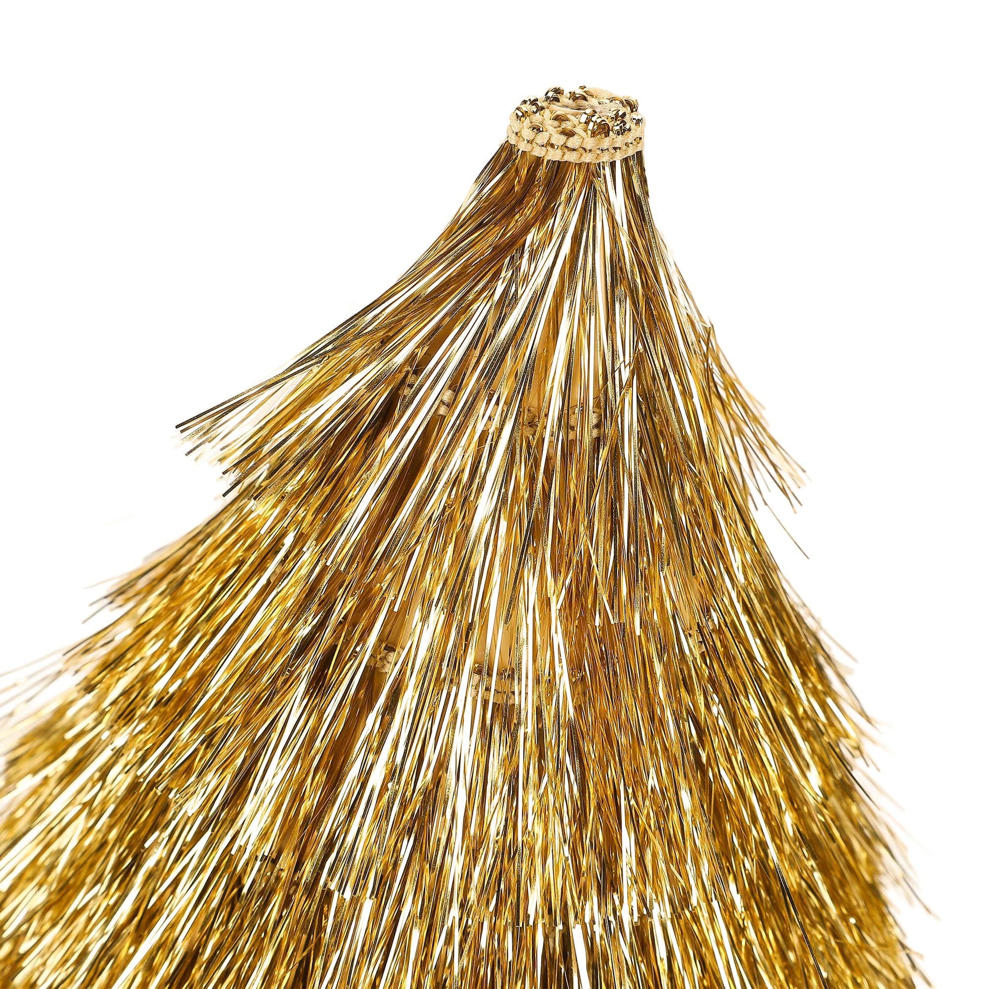 Mini Gold Fringe Party Hats (set of 4)