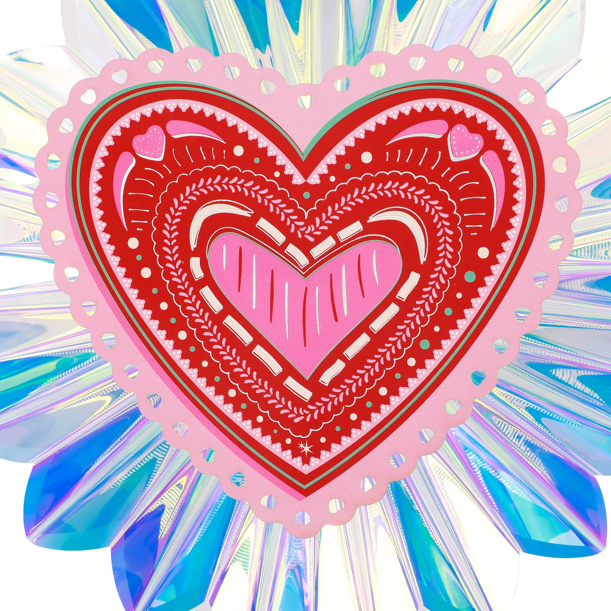 Decorative Valentine Hearts Pack -  Table & Hanging Decor (set of 6)