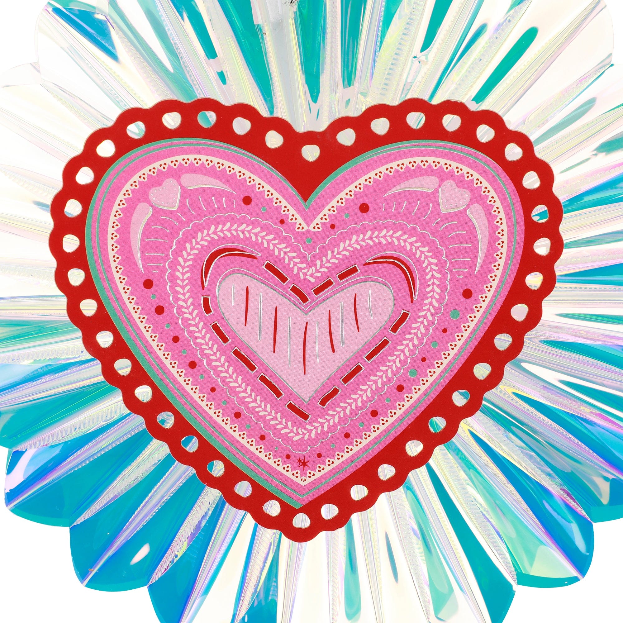 Decorative Valentine Hearts Pack -  Table & Hanging Decor (set of 6)