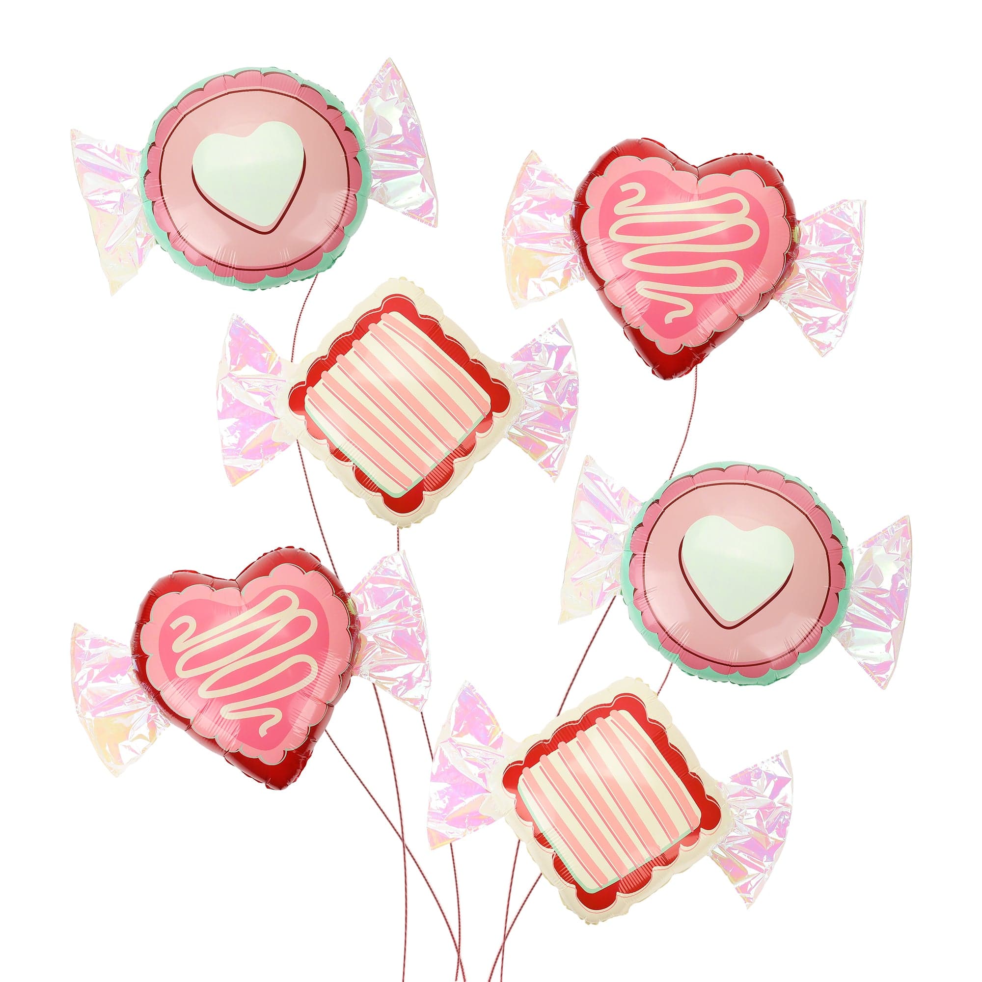 Valentine Candy Heart Balloons (set of 6)