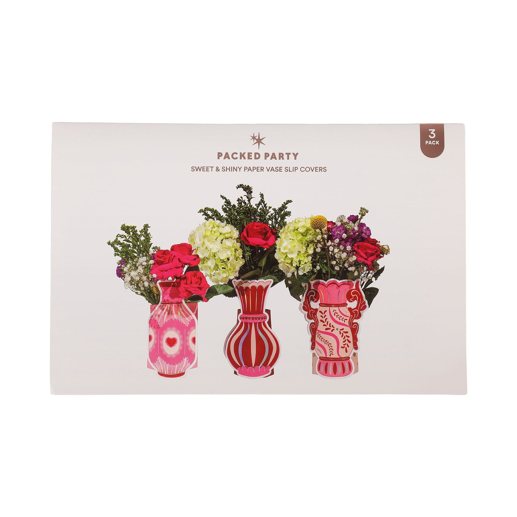 Valentine's Pop-Up Vase Slip Covers (set of 3)