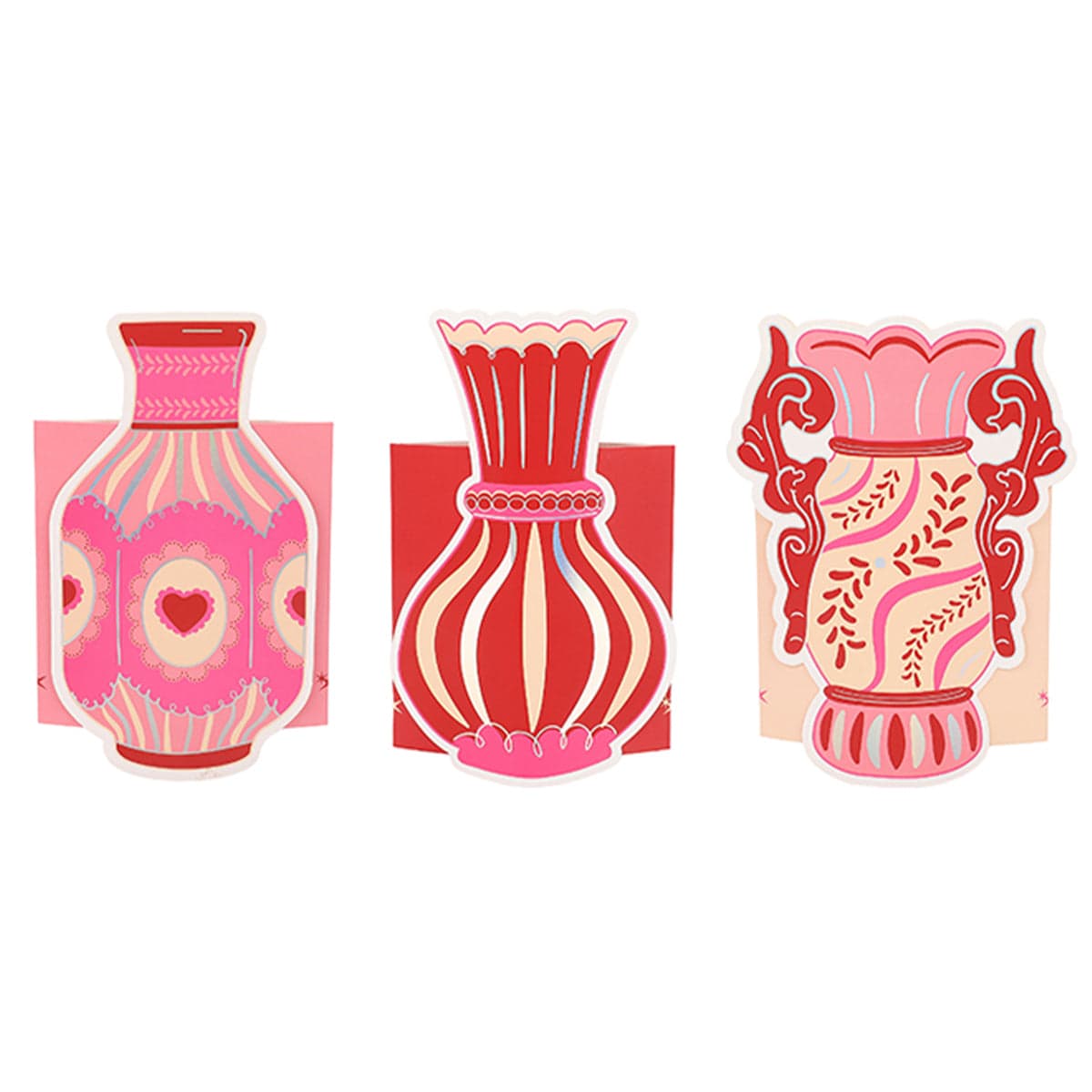Valentine's Pop-Up Vase Slip Covers (set of 3)