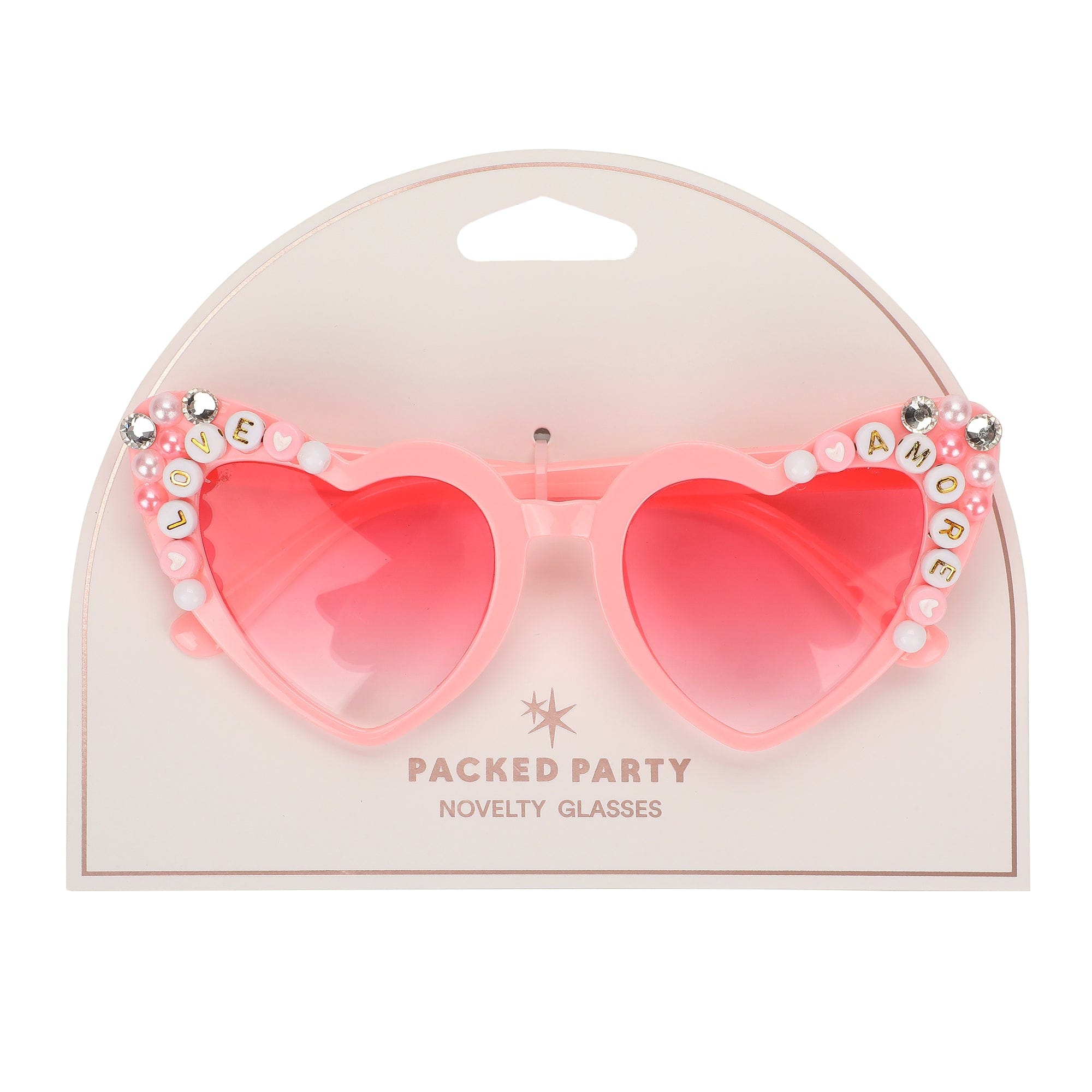 heart goggle Novelty Heart Glasses (Single or Set of 4) – Packed Party