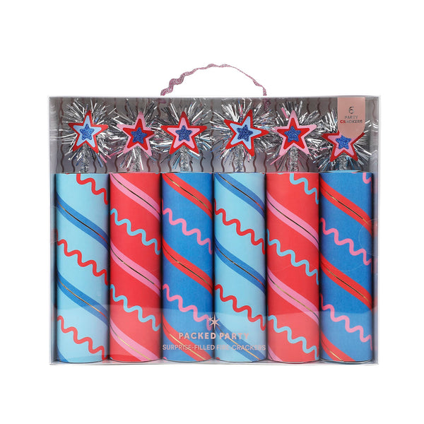Star-Spangled Surprise Firecracker Crackers (6 ct) – Packed Party