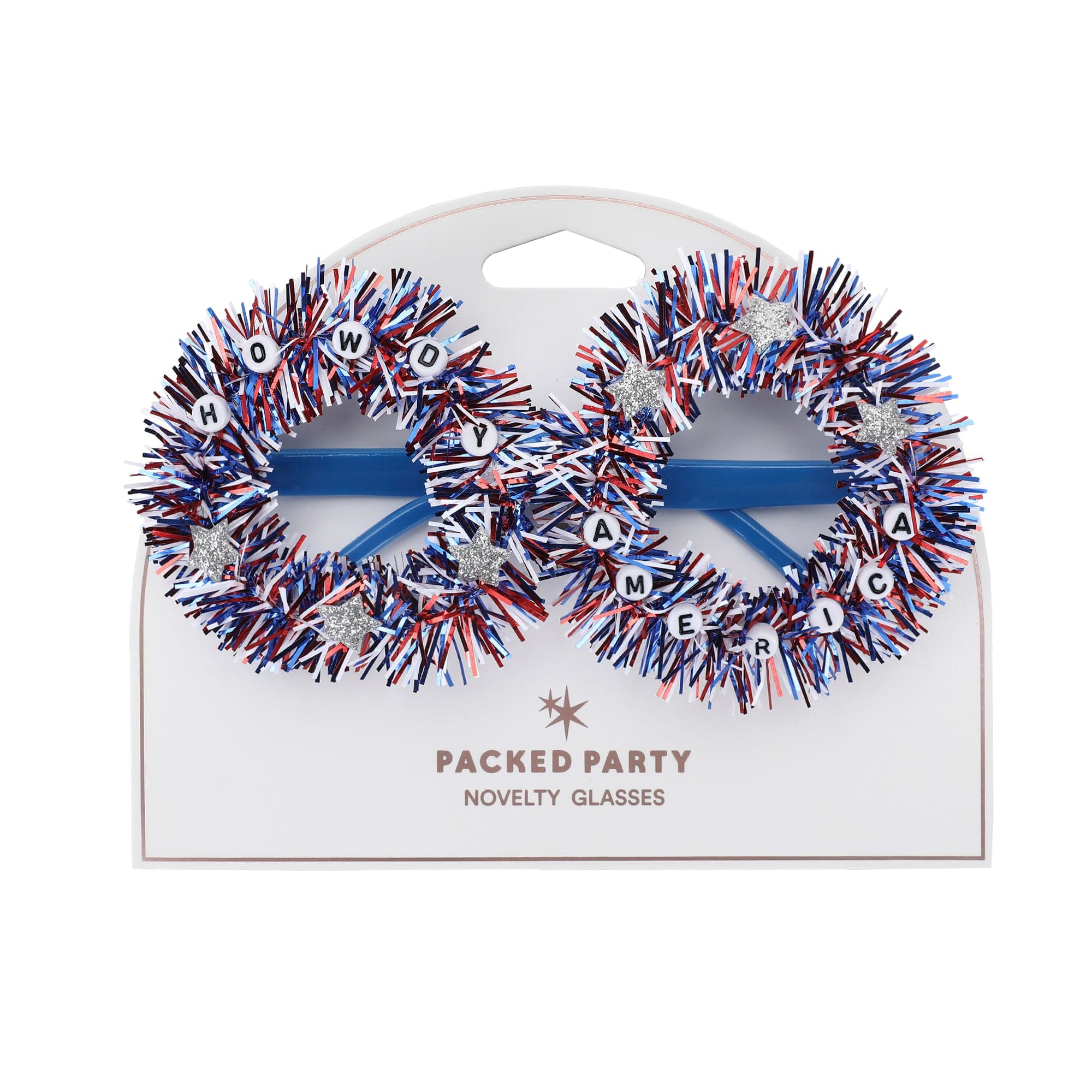 Howdy America Novelty Glasses (Single or Set of 4)