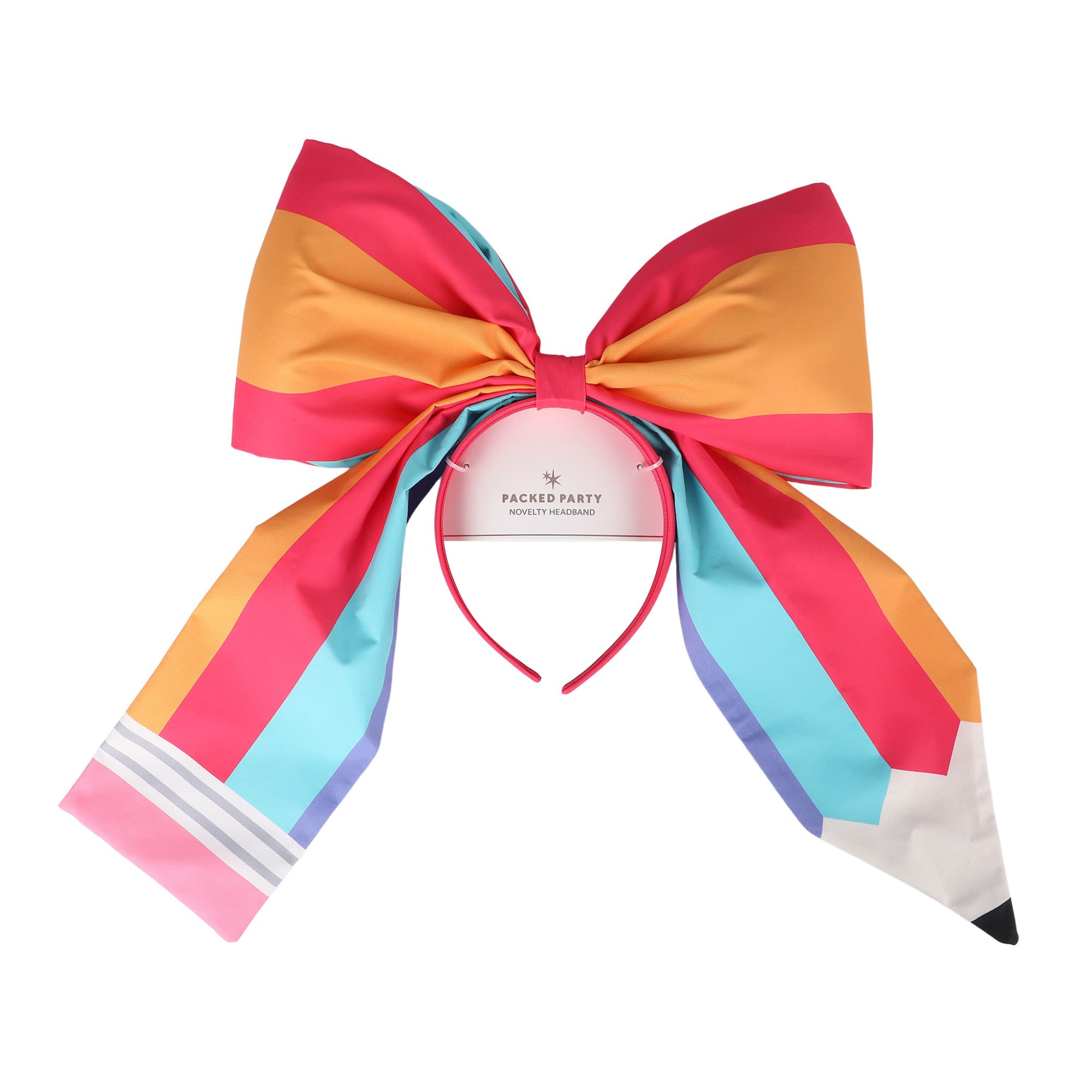 Pencil Bow Jumbo Novelty Headband