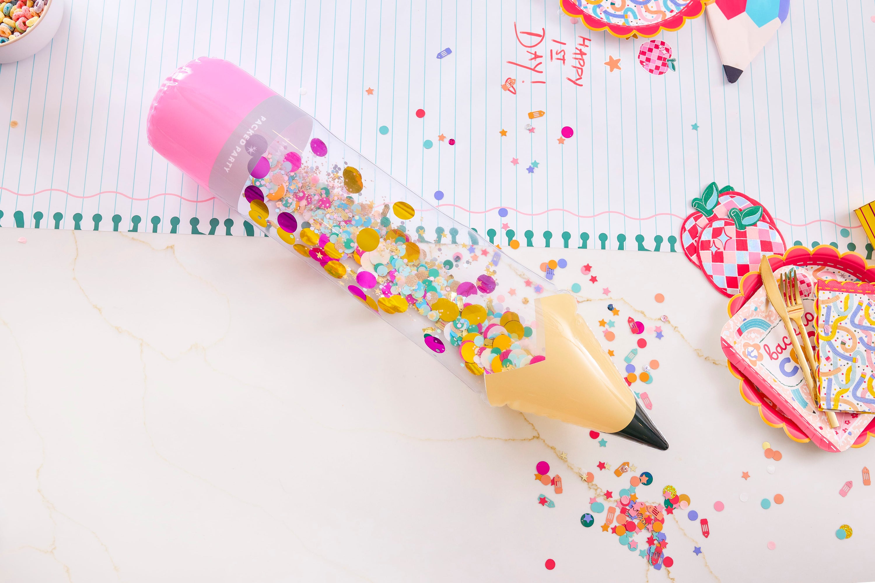 Customizable Jumbo Inflatable Pencil and Sticker Kit