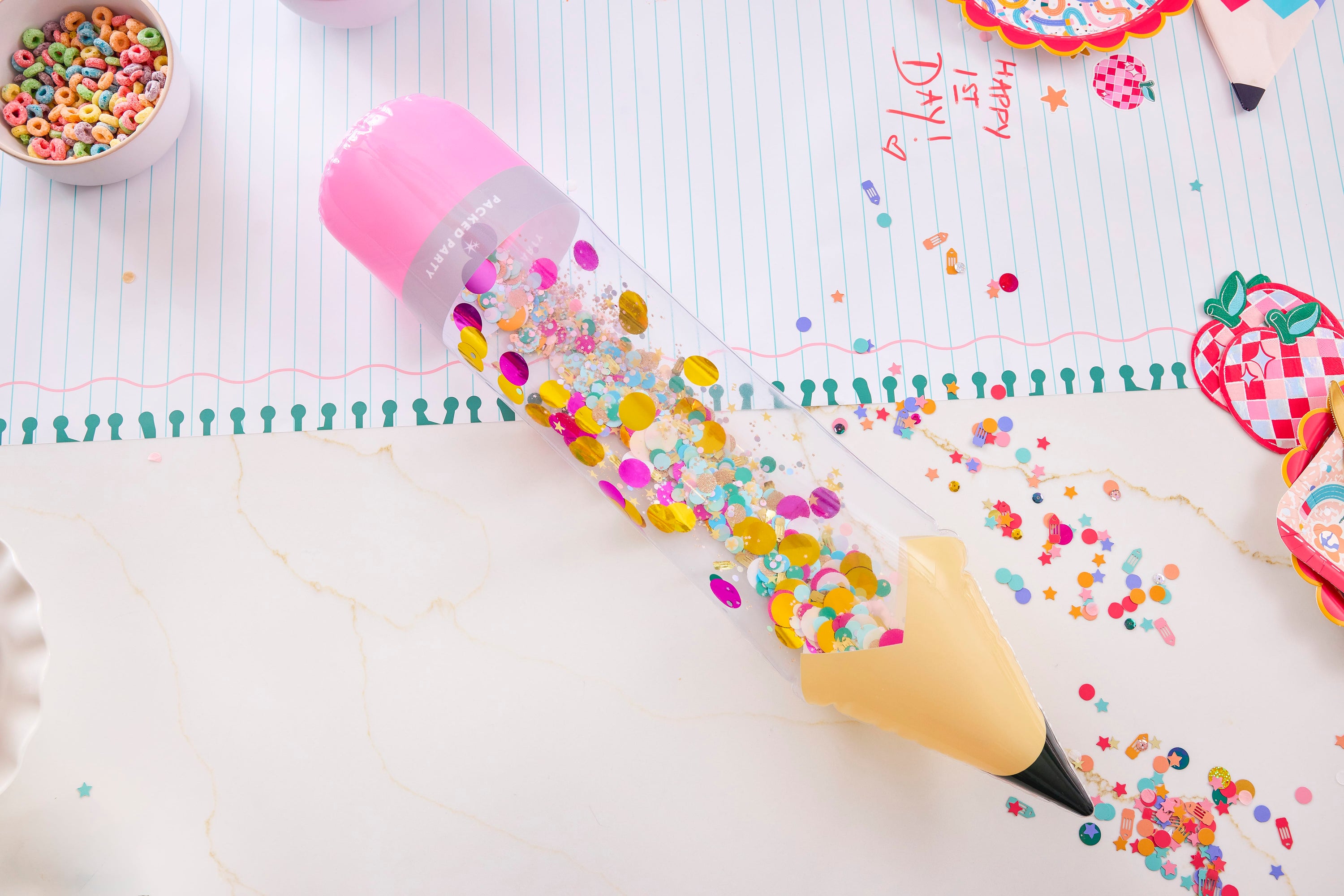 Customizable Jumbo Inflatable Pencil and Sticker Kit