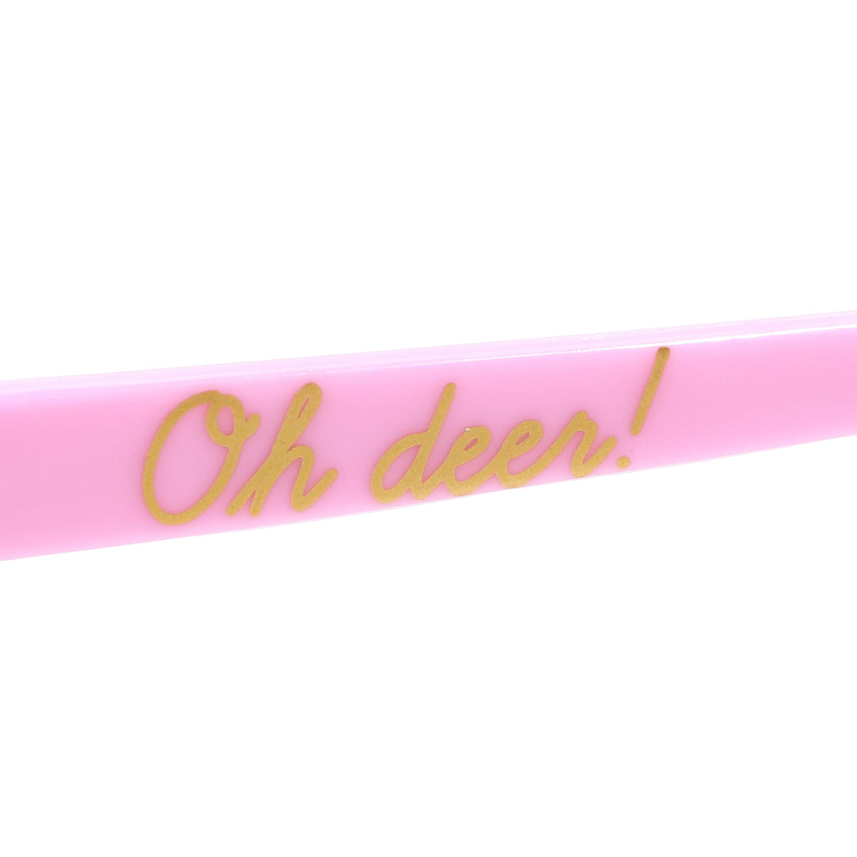 Pink Reindeer Novelty Glasses