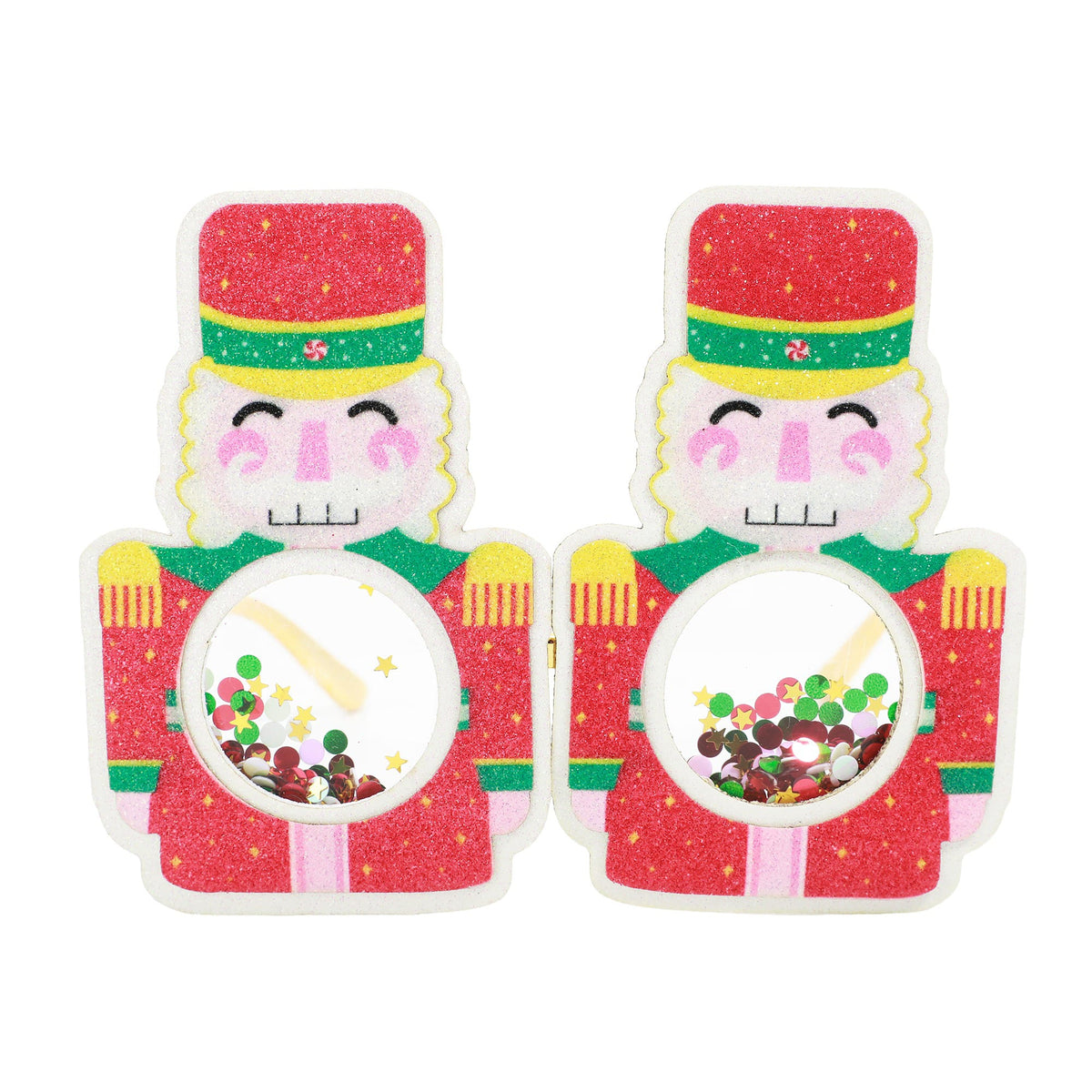 Nutcracker Confetti-filled Novelty Glasses