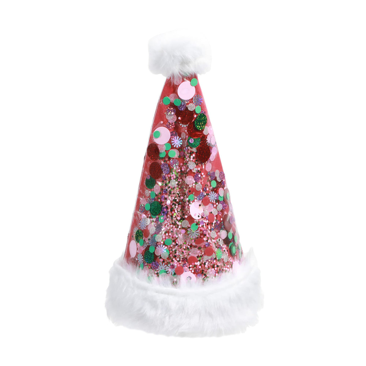 Trapped Confetti Holiday Santa Hat