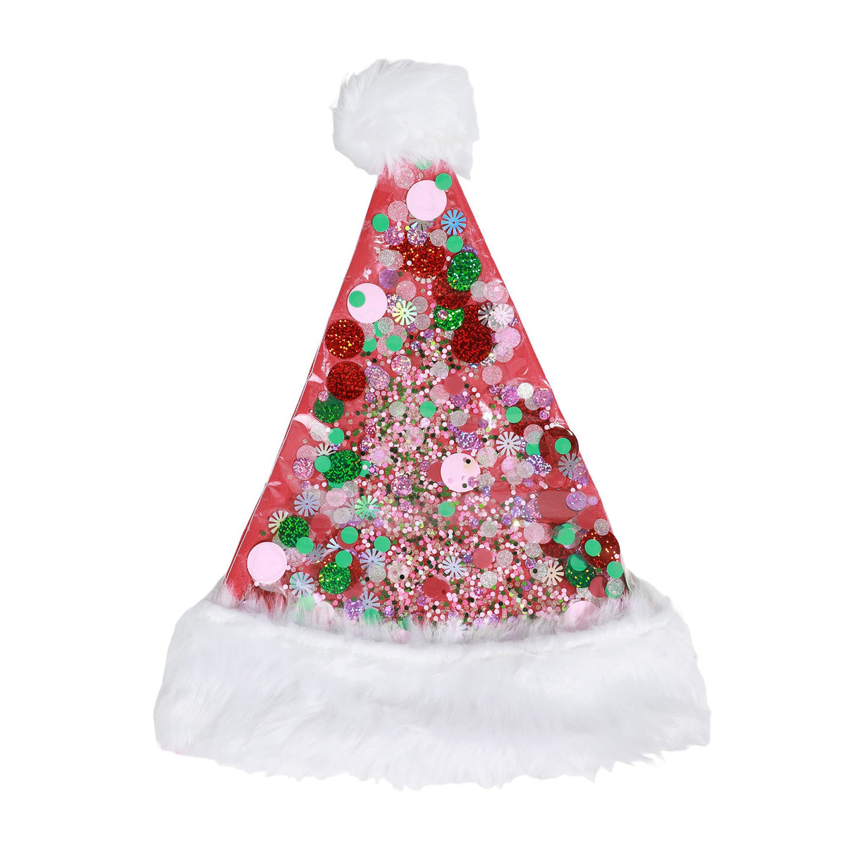 Trapped Confetti Holiday Santa Hat