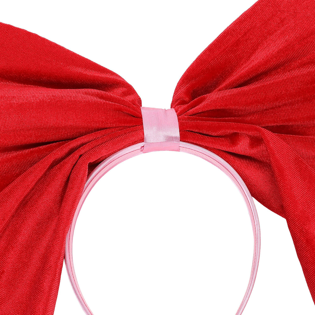 Red Velvet Jumbo Bow Novelty Headband