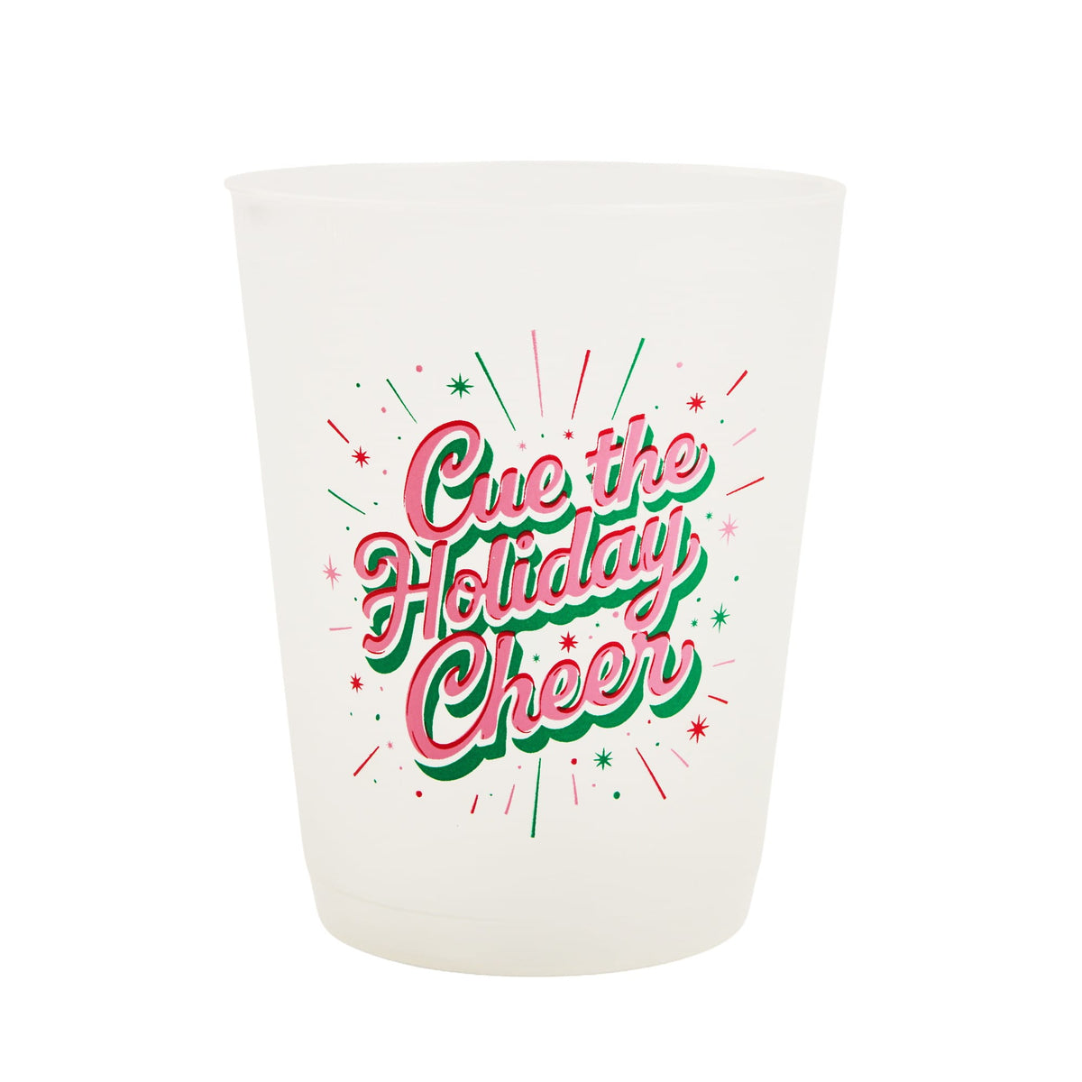 'Cue The Holiday Cheer' Christmas Cupstack (10 ct)