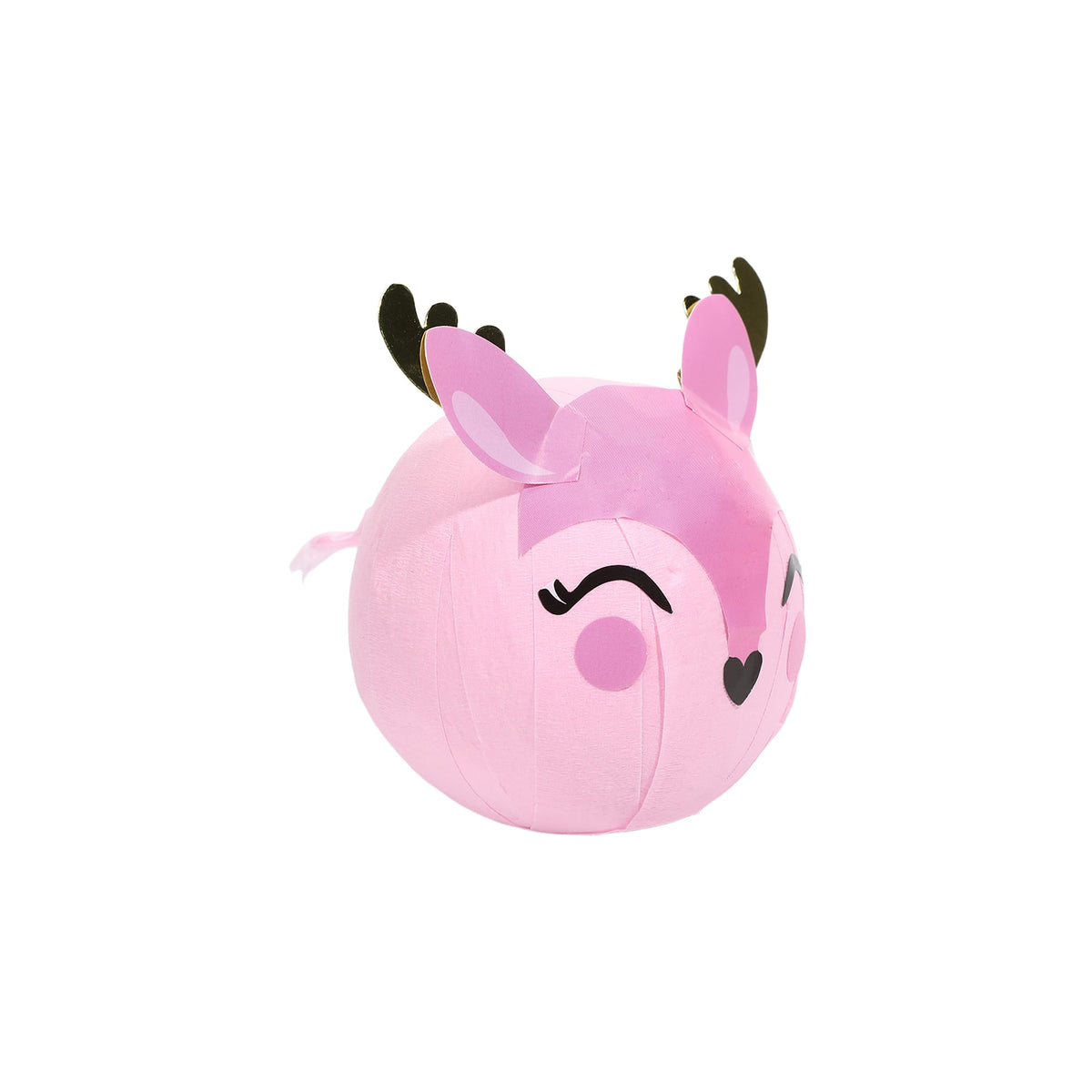 Pink Christmas Reindeer Surprise Balls