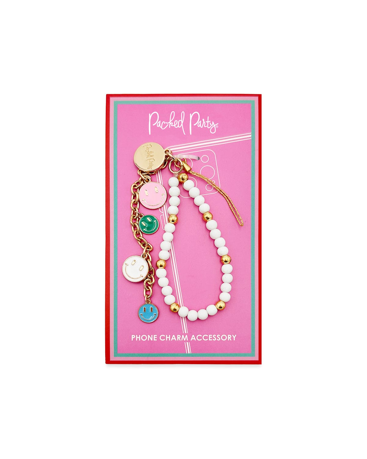 Smiles for Miles Beaded Phone Charm