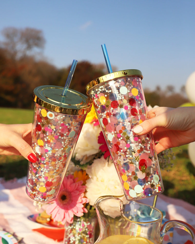 Confetti Print Tumbler